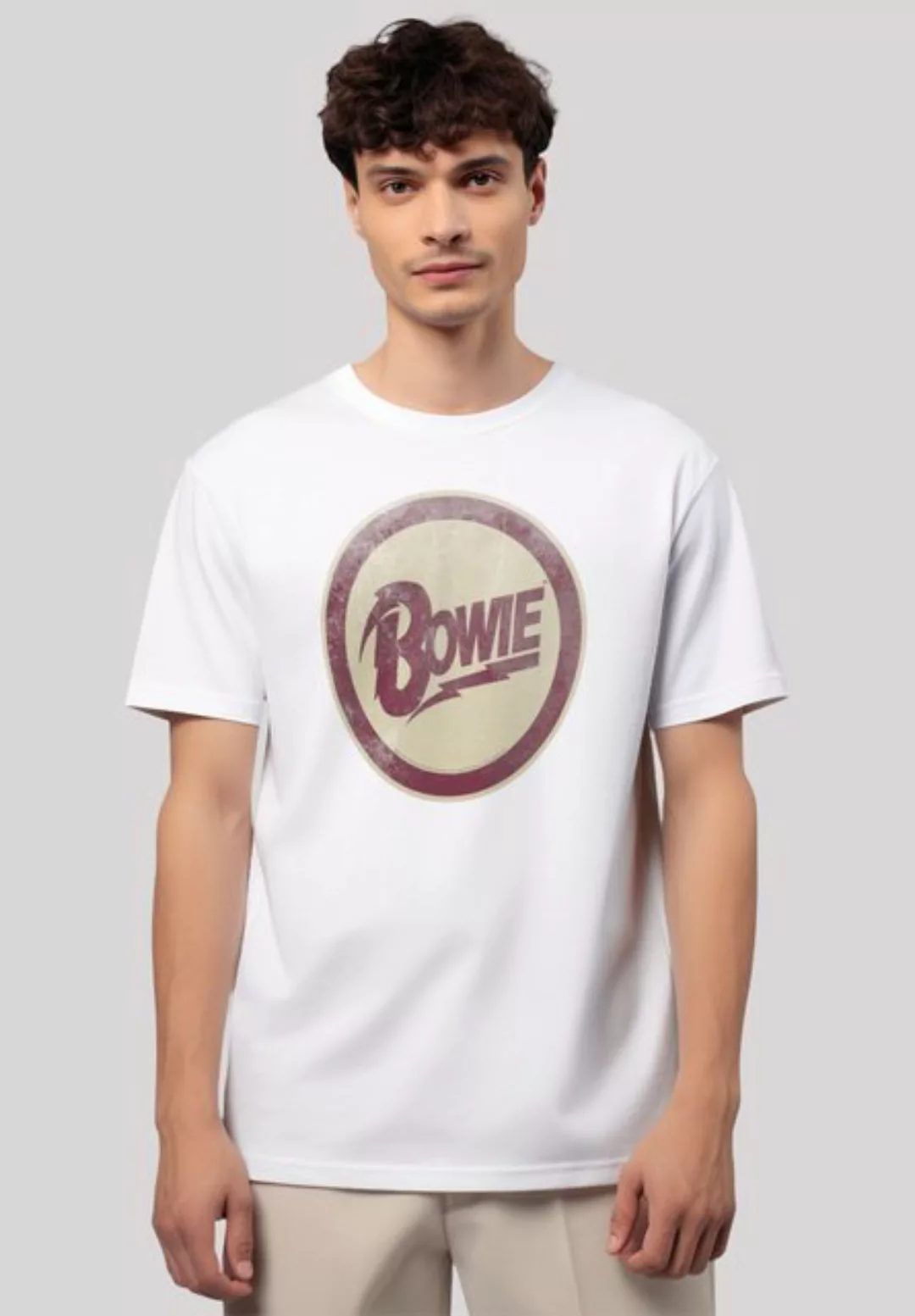 F4NT4STIC T-Shirt David Bowie Circle Logo Premium Qualität günstig online kaufen
