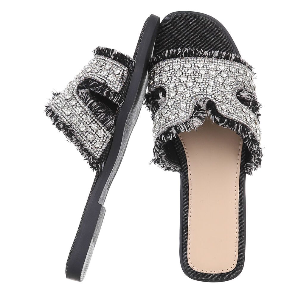 Ital-Design Funkelnde Sommer-Sandalen mit Fransen für günstig online kaufen