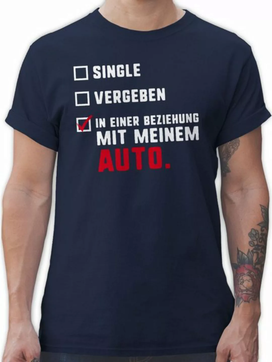 Shirtracer T-Shirt Single Vergeben Auto Auto günstig online kaufen