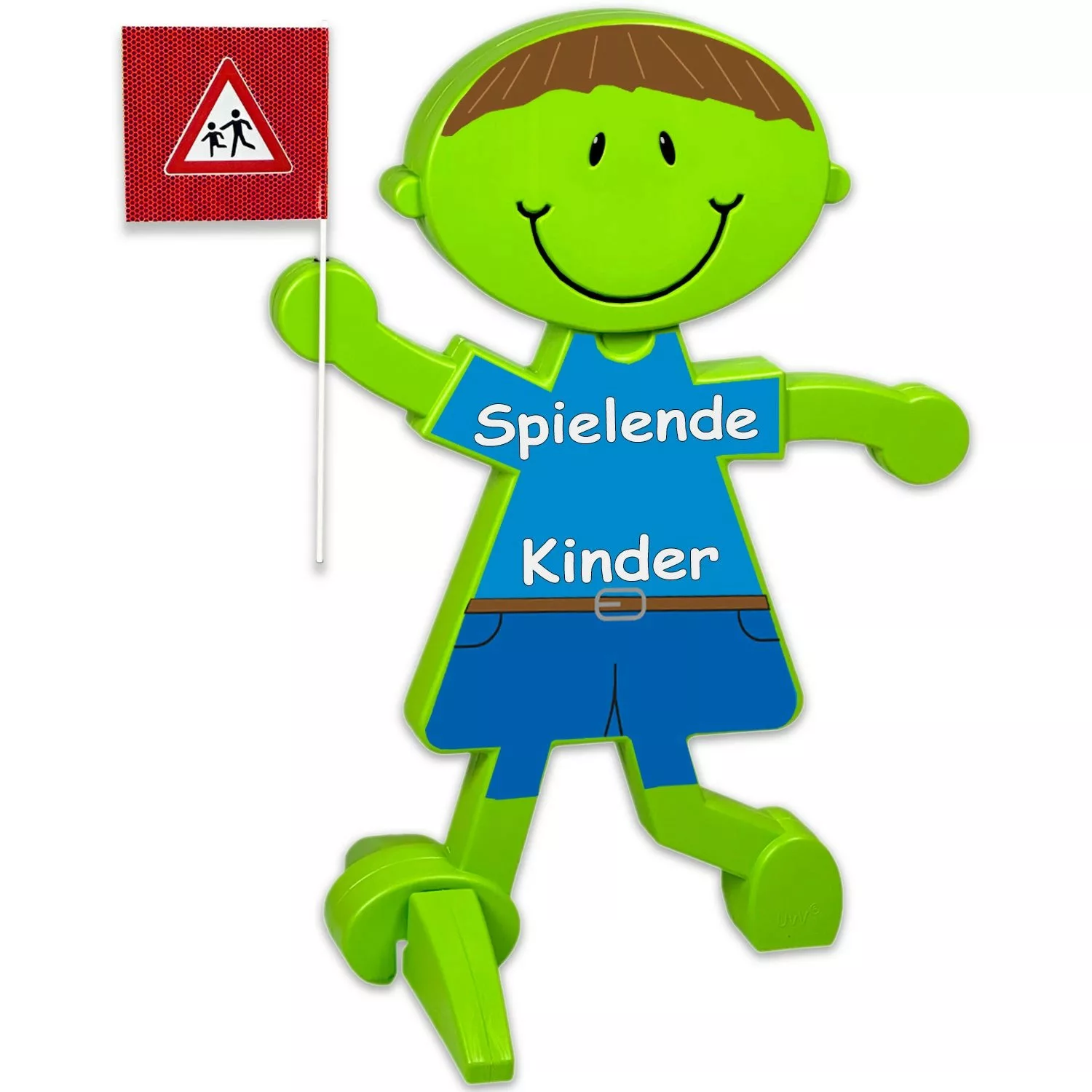 UvV 3D Warnschild Luca Brems Reflektierende Verkehrsfiguren Spielende Kinde günstig online kaufen