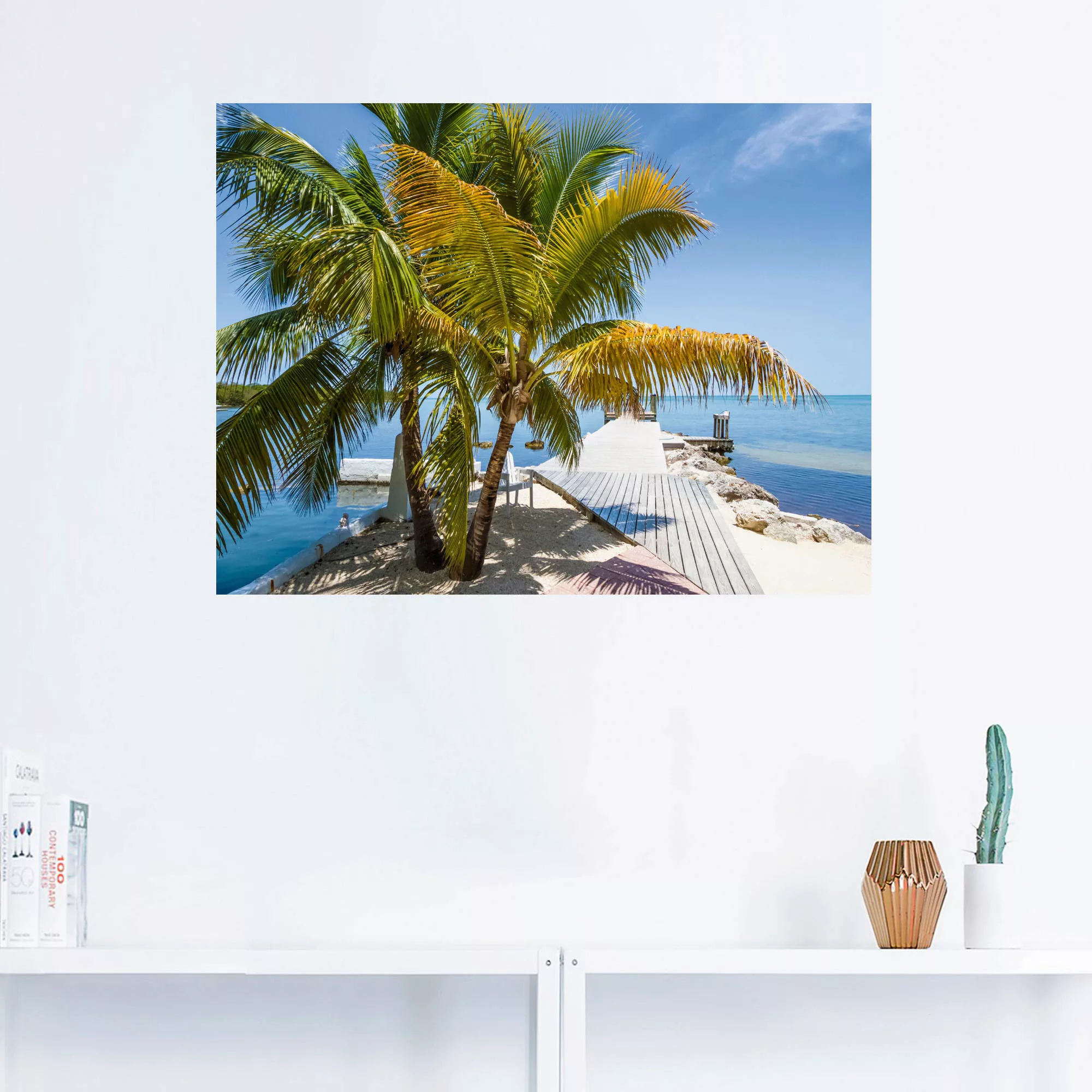 Artland Wandbild »Florida Keys Himmlischer Blick«, Strand, (1 St.), als Lei günstig online kaufen
