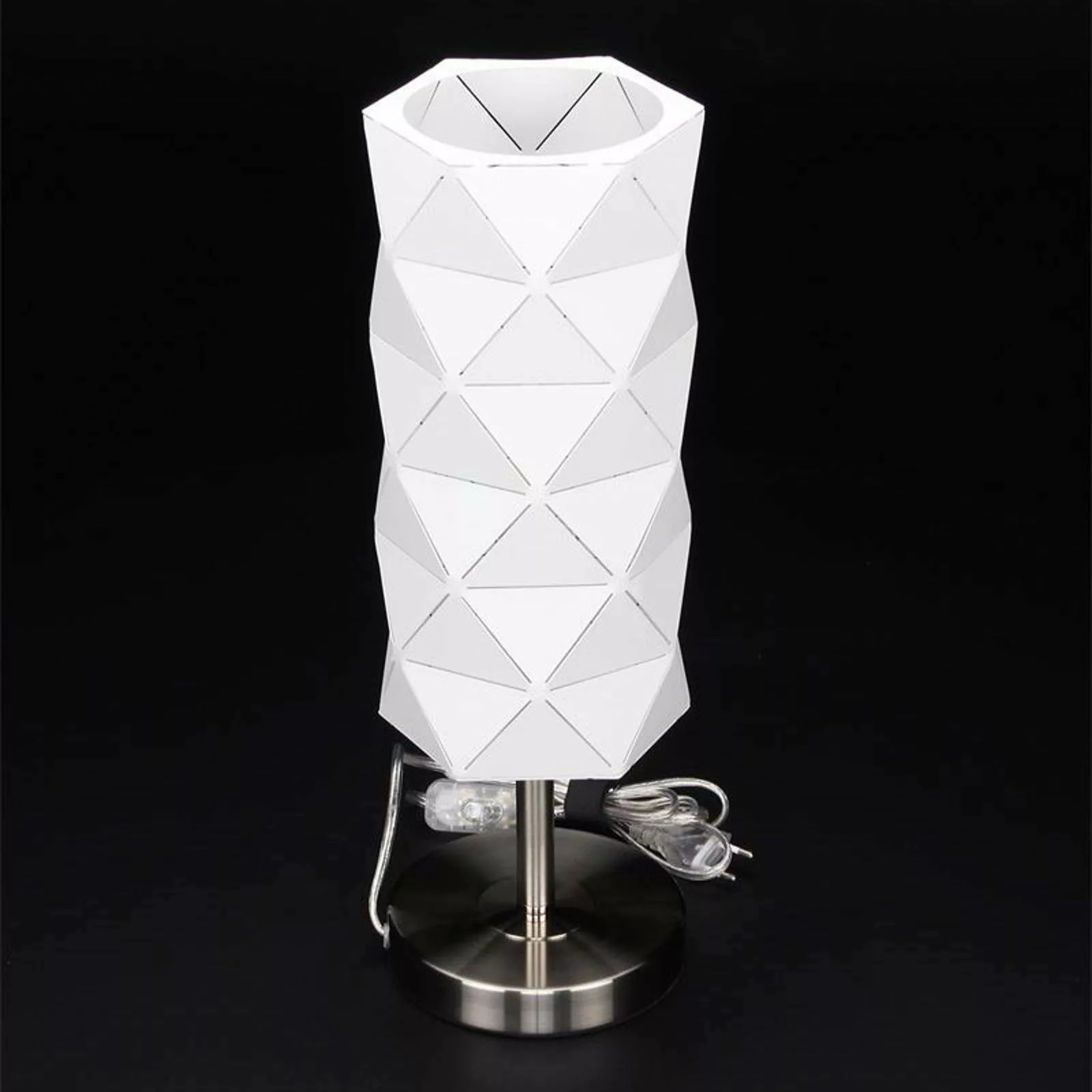 LED Tischleuchte Asterope Linear in Weiß-Matt E27 günstig online kaufen