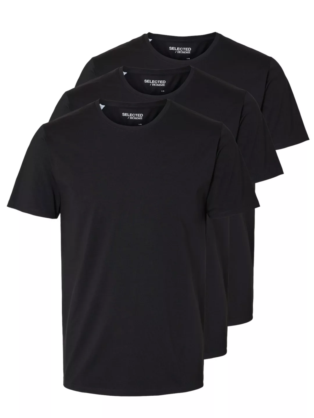 SELECTED HOMME T-Shirt "SLHROLAND SS O-NECK TEE 3-PACK NOOS" günstig online kaufen