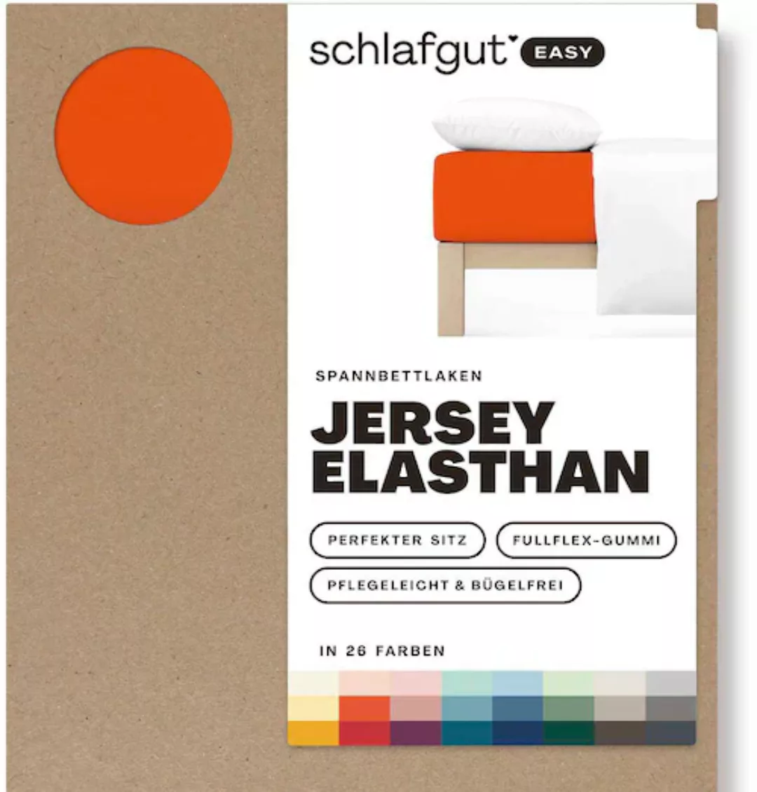 Schlafgut Spannbettlaken »EASY Jersey Elasthan«, MADE IN GREEN by OEKO-TEX® günstig online kaufen