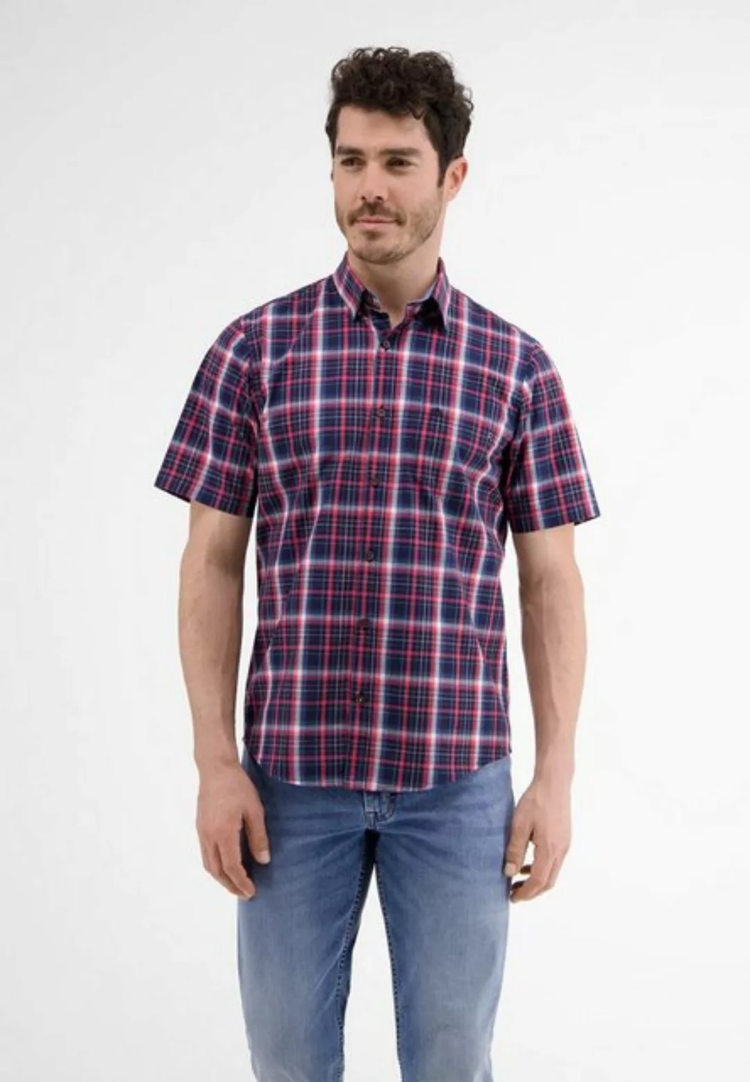 LERROS Kurzarmhemd "LERROS Halbarmhemd *Poplin Check*" günstig online kaufen