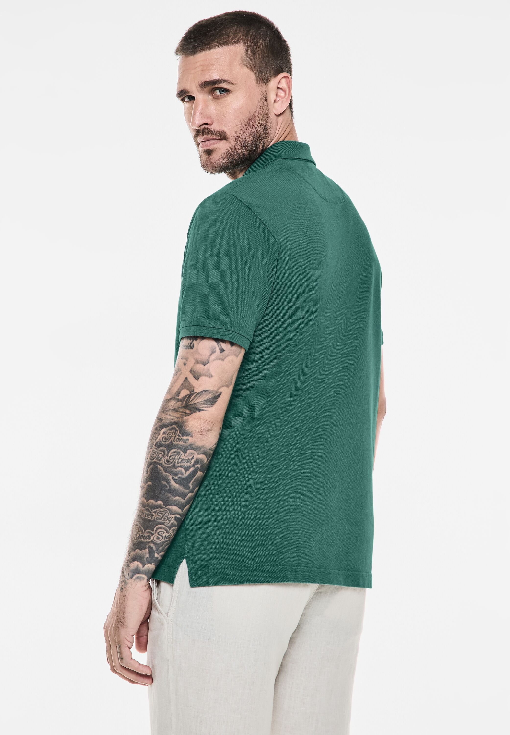 STREET ONE MEN Poloshirt aus reiner günstig online kaufen