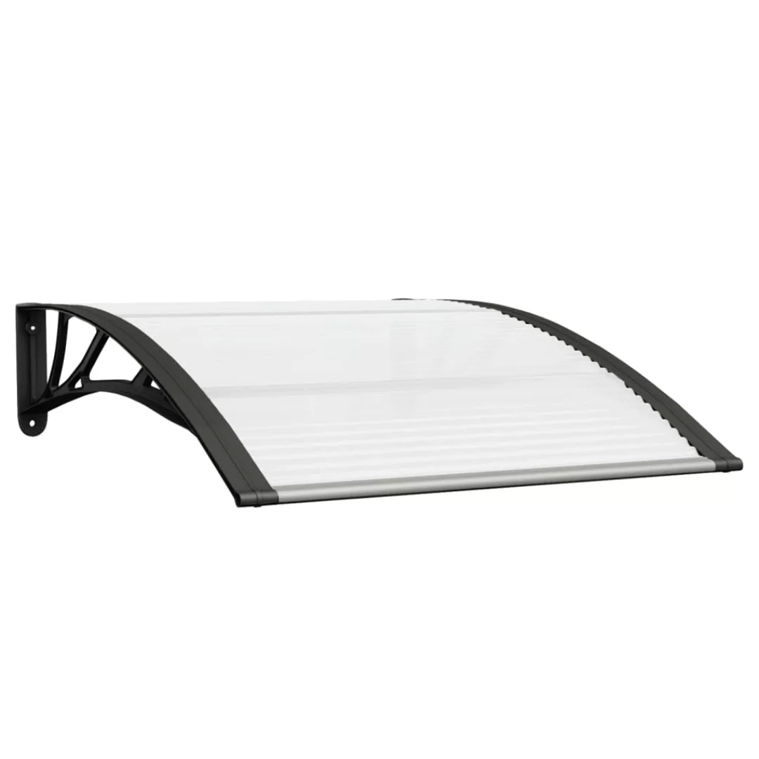 Vidaxl Türvordach Schwarz Und Transparent 80x100 Cm Polycarbonat günstig online kaufen