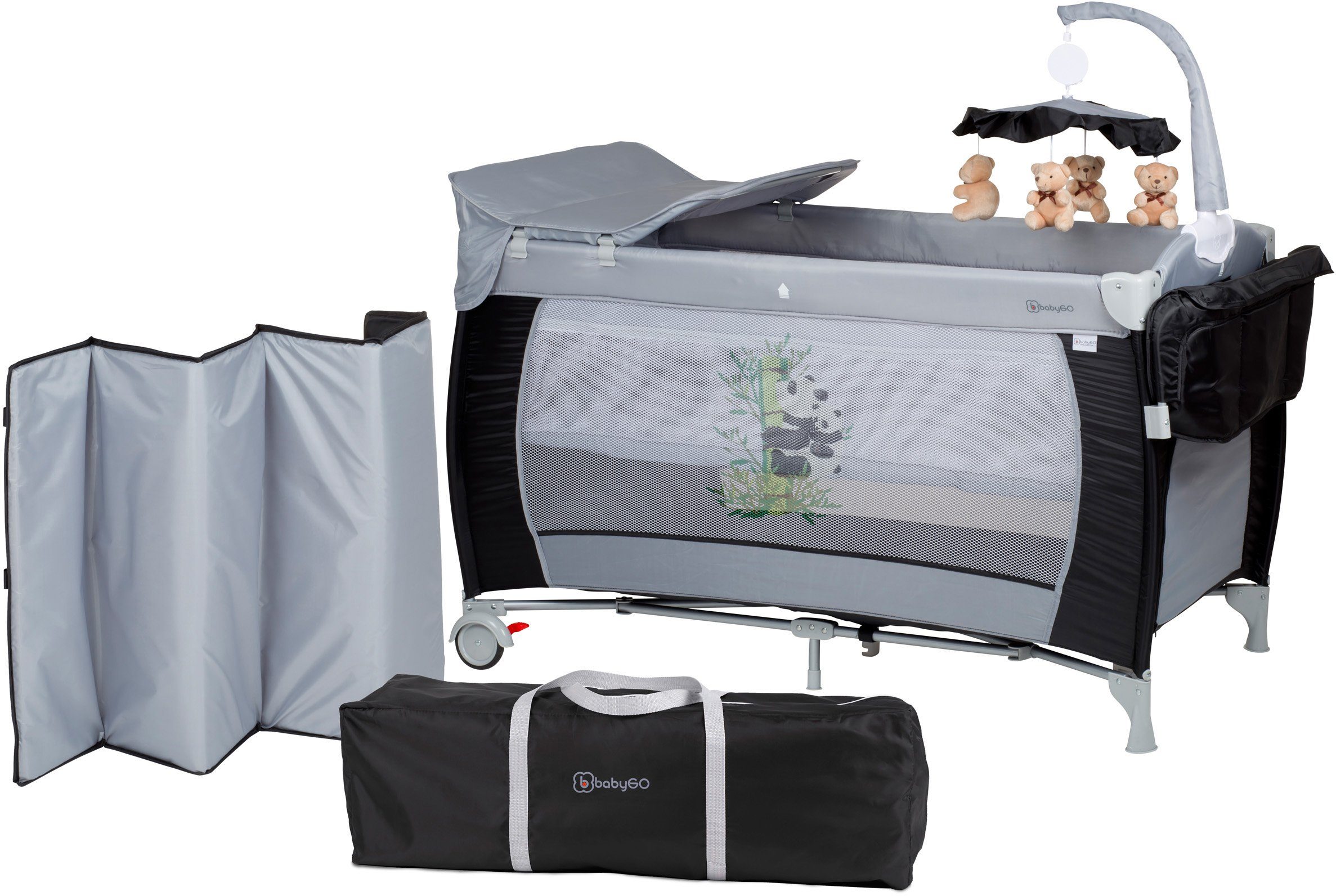 BabyGo Baby-Reisebett Sleeper Deluxe, black, mit günstig online kaufen