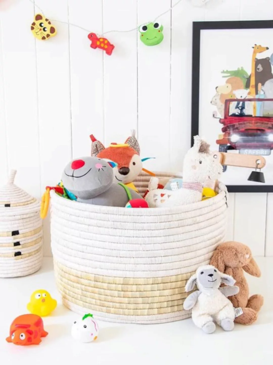 Mchezo Aufbewahrungs- & Spielzeugkorb - Recycelt Weiß günstig online kaufen