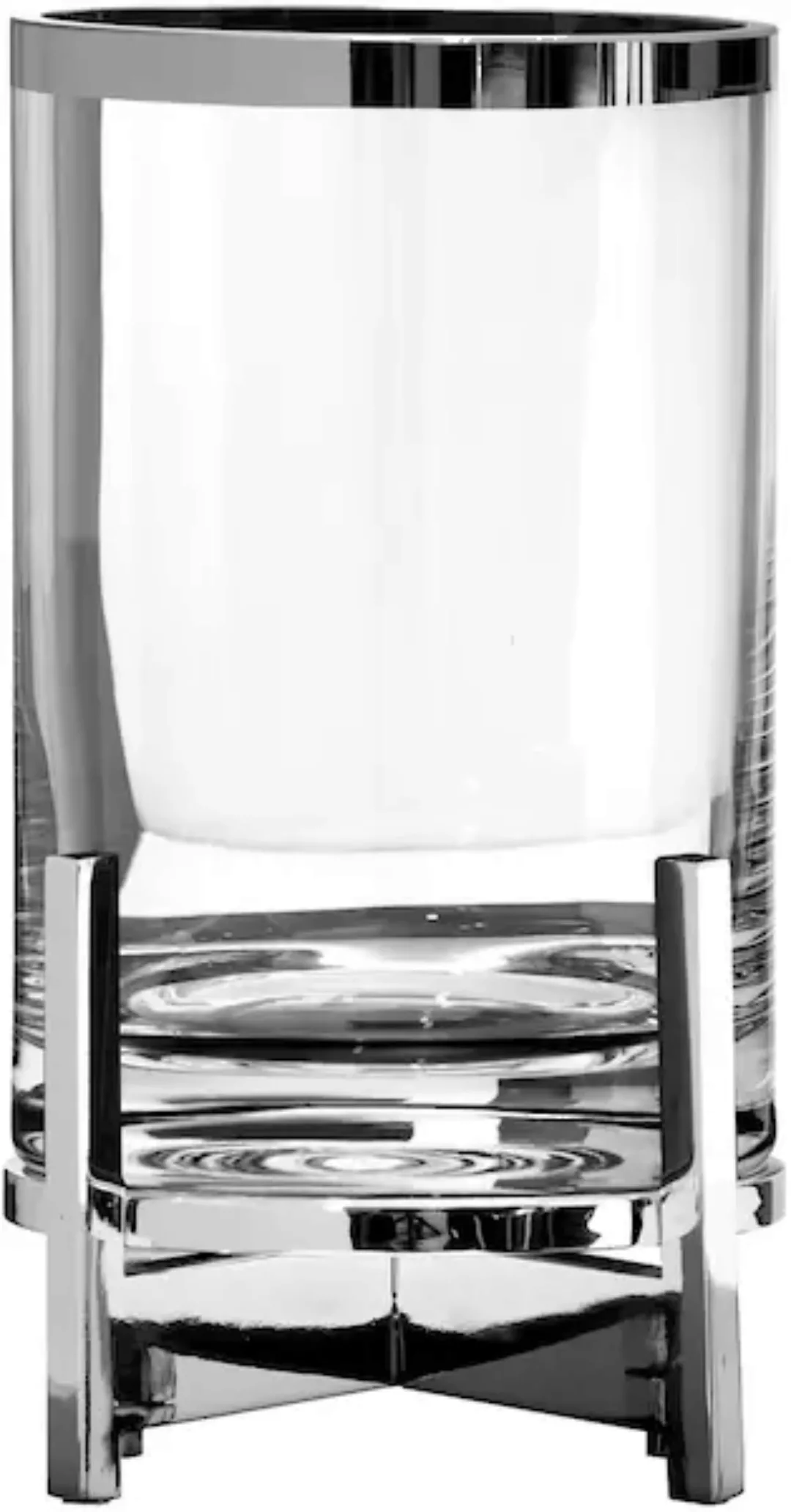 Fink Windlicht »CHARLES, mit Glaszylinder und Platinumrand«, (1 St.) günstig online kaufen