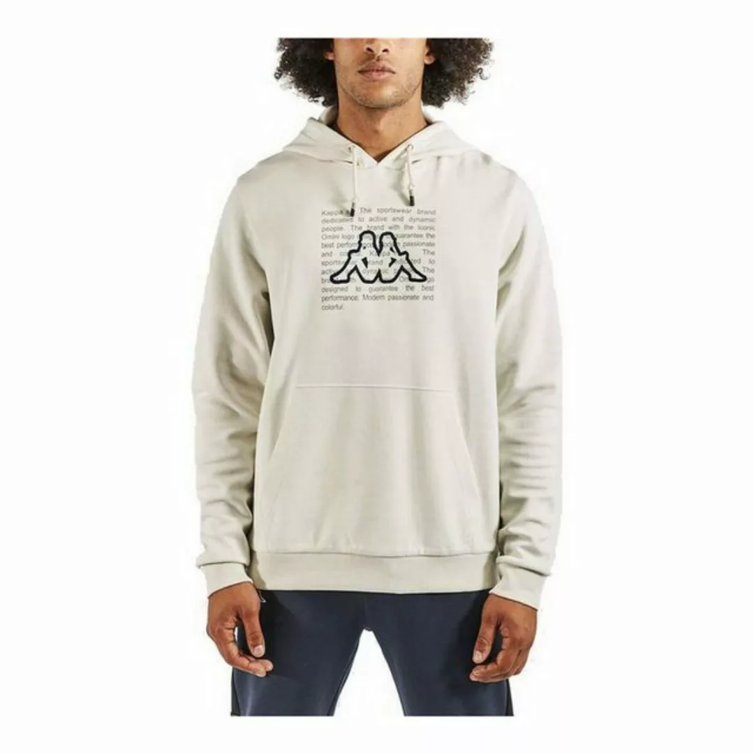 Kappa Sweater Herren Sweater mit Kapuze Kappa Iodeli Hellgrau günstig online kaufen