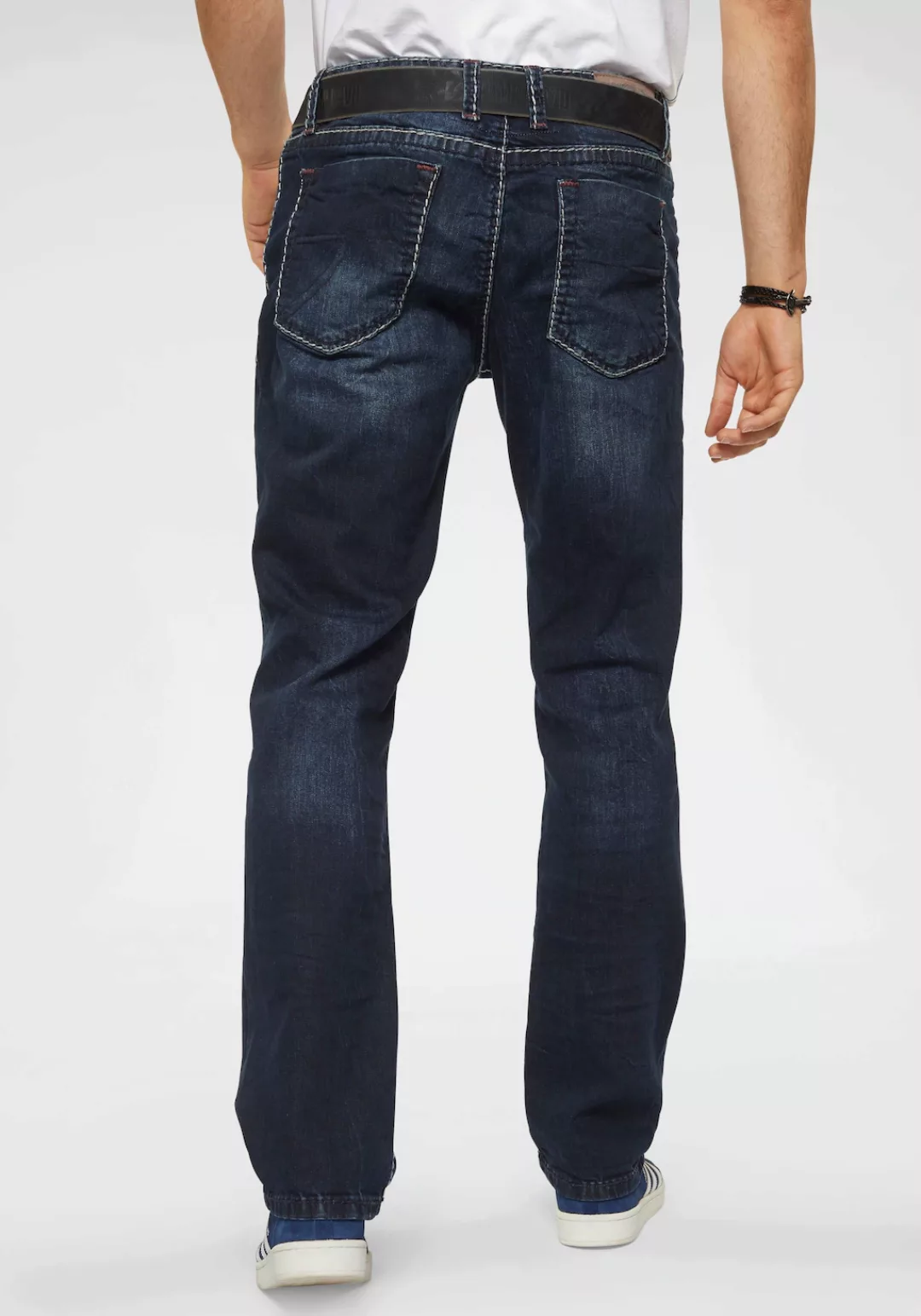 CAMP DAVID Straight-Jeans NI:CO:R611 mit markanten Steppnähten günstig online kaufen