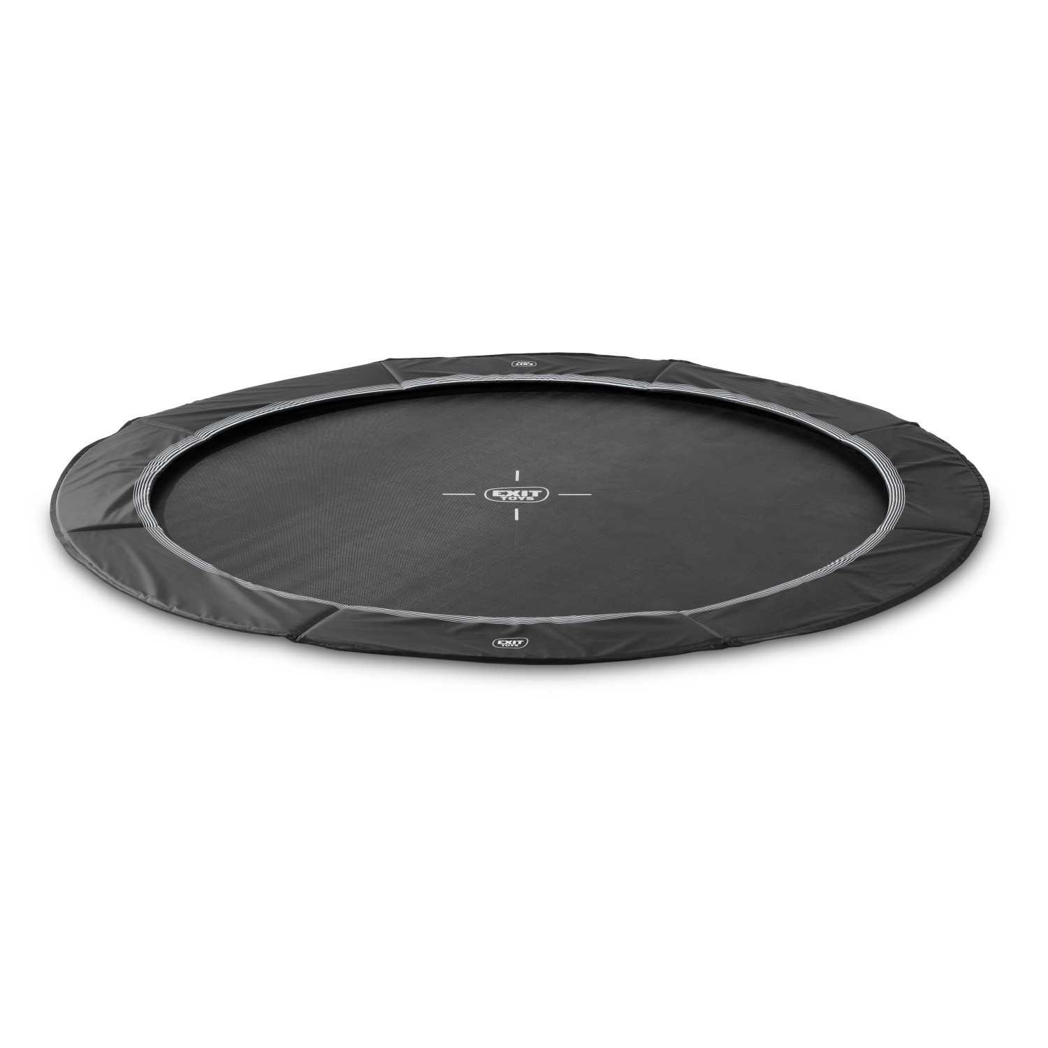 Exit Trampolin InTerra ebenerdig Ø 305 cm Schwarz günstig online kaufen