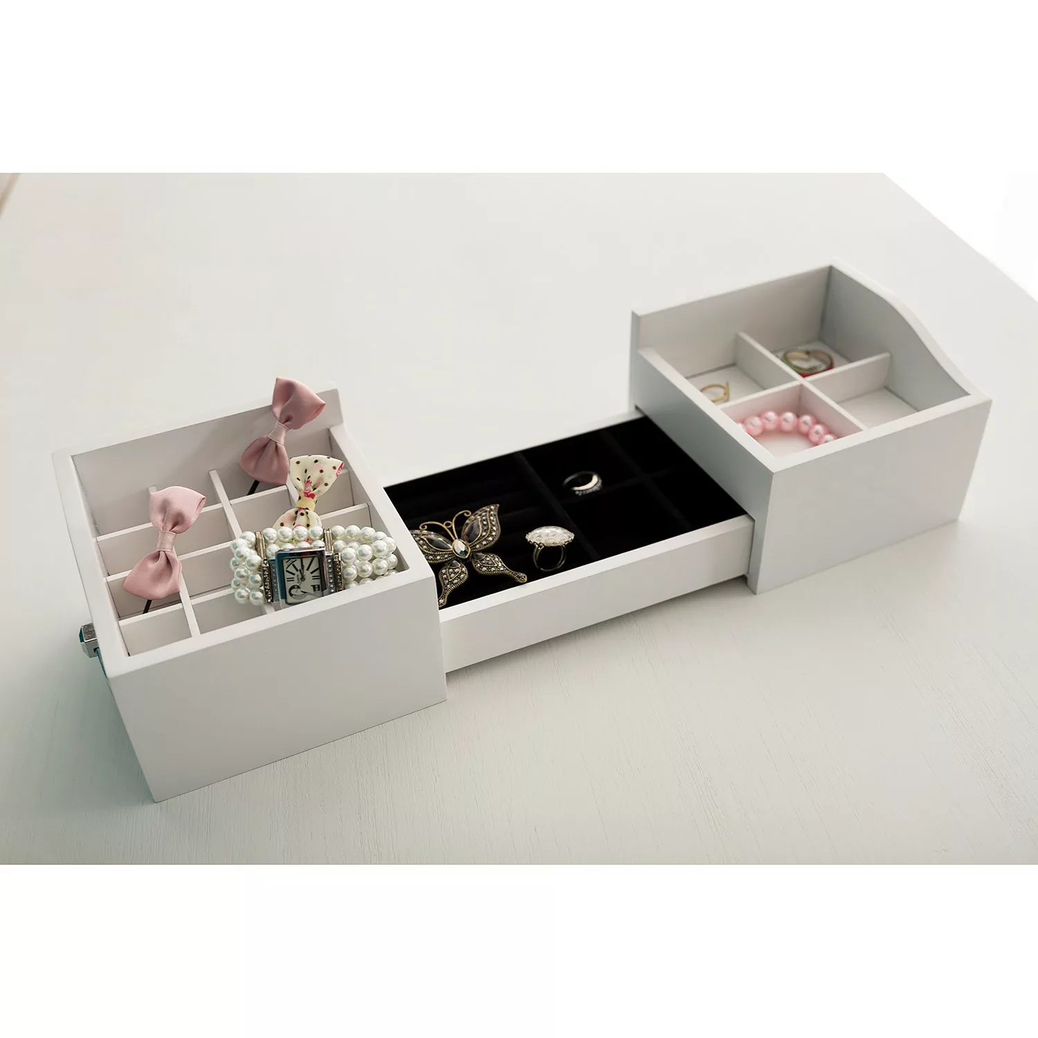 Myflair Möbel & Accessoires Kosmetikbox "Marlisa, weiß", ausziehbar, auch i günstig online kaufen