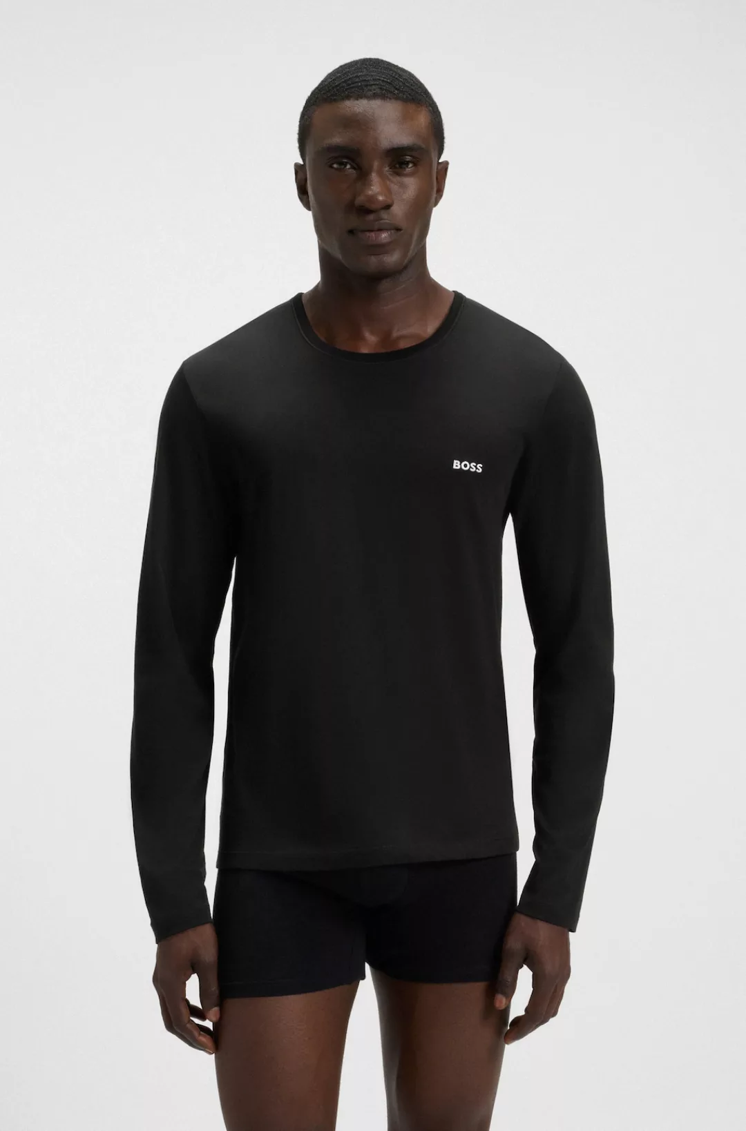 BOSS Langarmshirt "longsleeve-Shirt R-Neck Classic COTTON 3pcs/pack", (3 tl günstig online kaufen