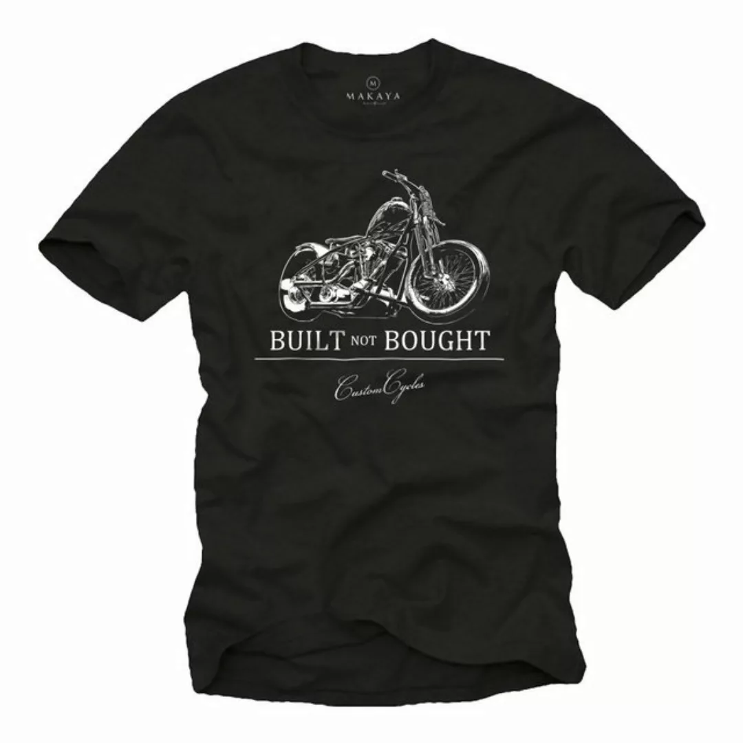 MAKAYA T-Shirt Biker Motorrad Motiv Herren Spruch Geschenke Motorradfahrer günstig online kaufen