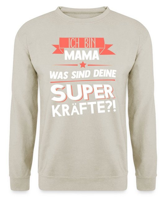 Quattro Formatee Sweatshirt Mama Superkräfte - Muttertag Mutter Unisex Pull günstig online kaufen