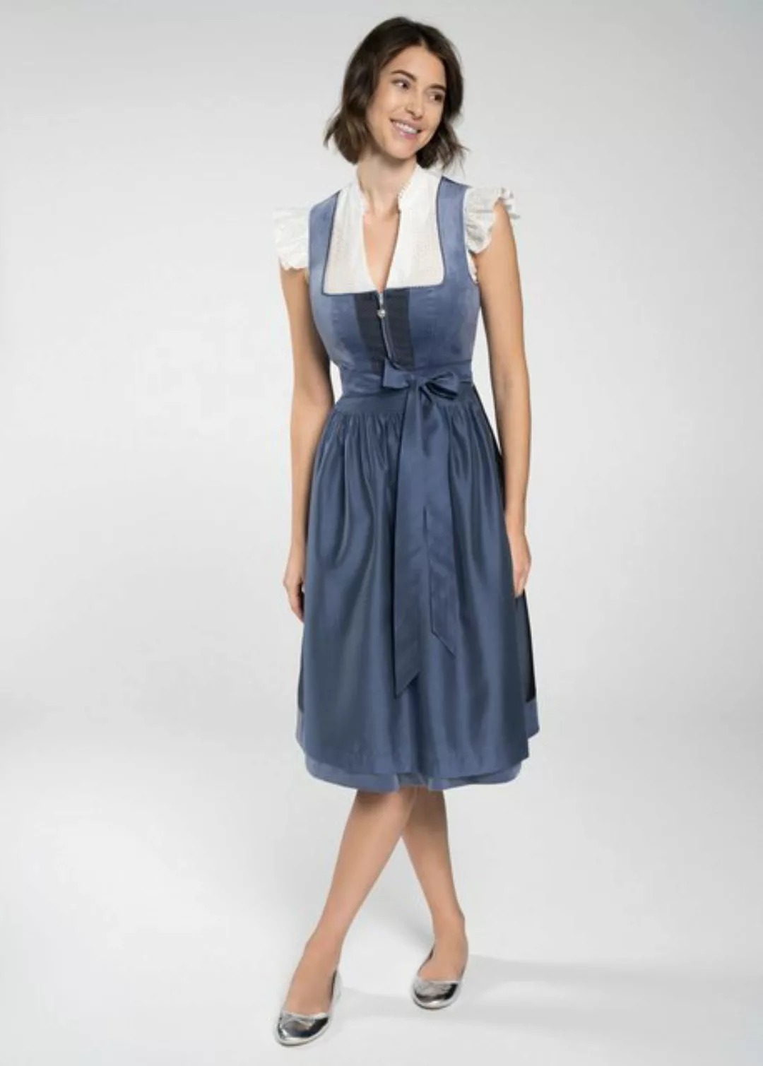 Spieth & Wensky Dirndl Dirndl "Frances" (1-tlg) Elegante Stoffkombination günstig online kaufen