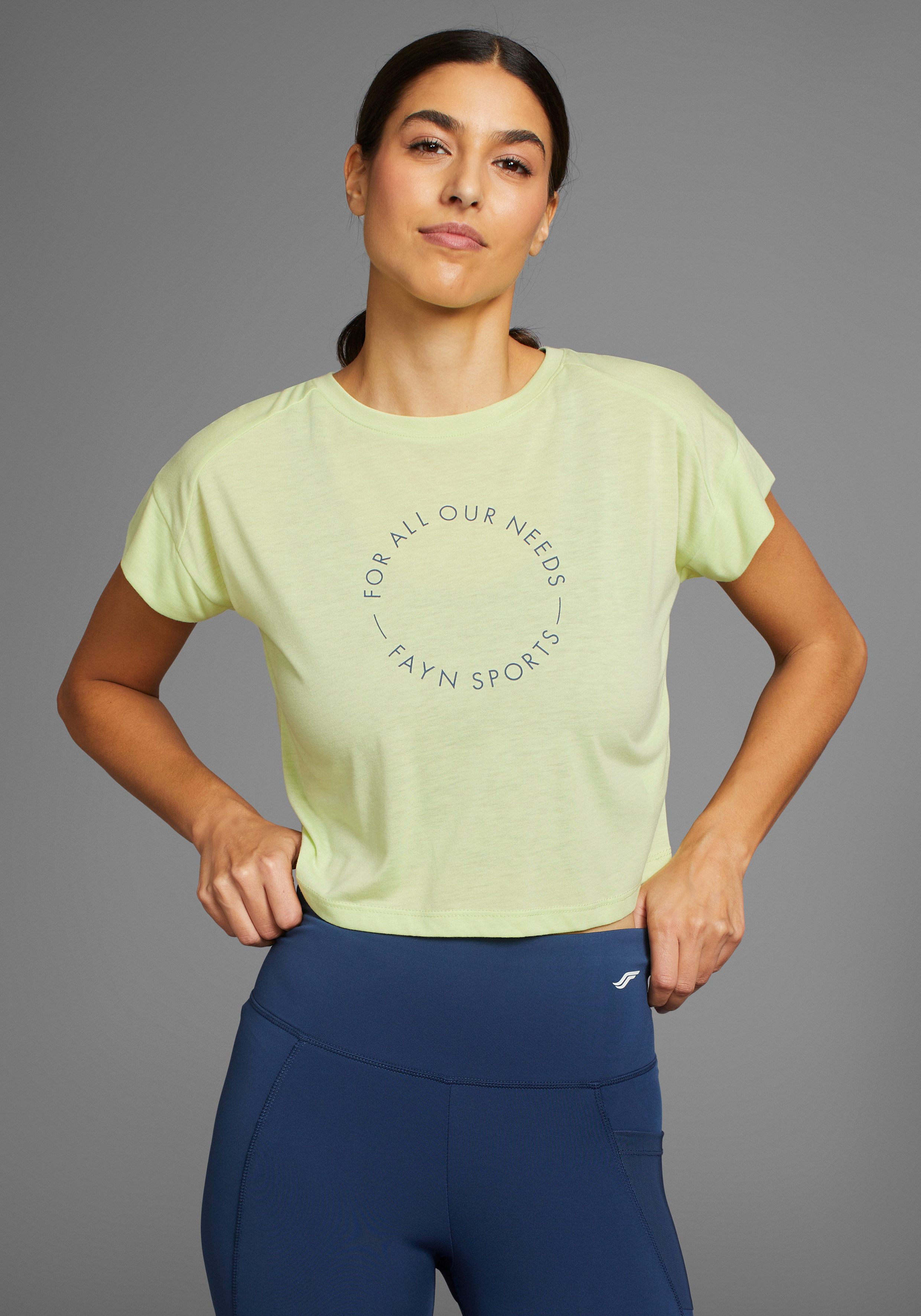 FAYN SPORTS Funktionsshirt "Cropped Top", (Set, 2 tlg.), Kurzarm, sportlich günstig online kaufen