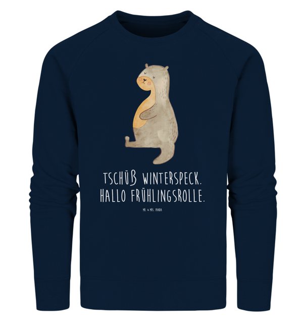 Mr. & Mrs. Panda Longpullover Größe S Otter Bauch - French Navy - Geschenk, günstig online kaufen