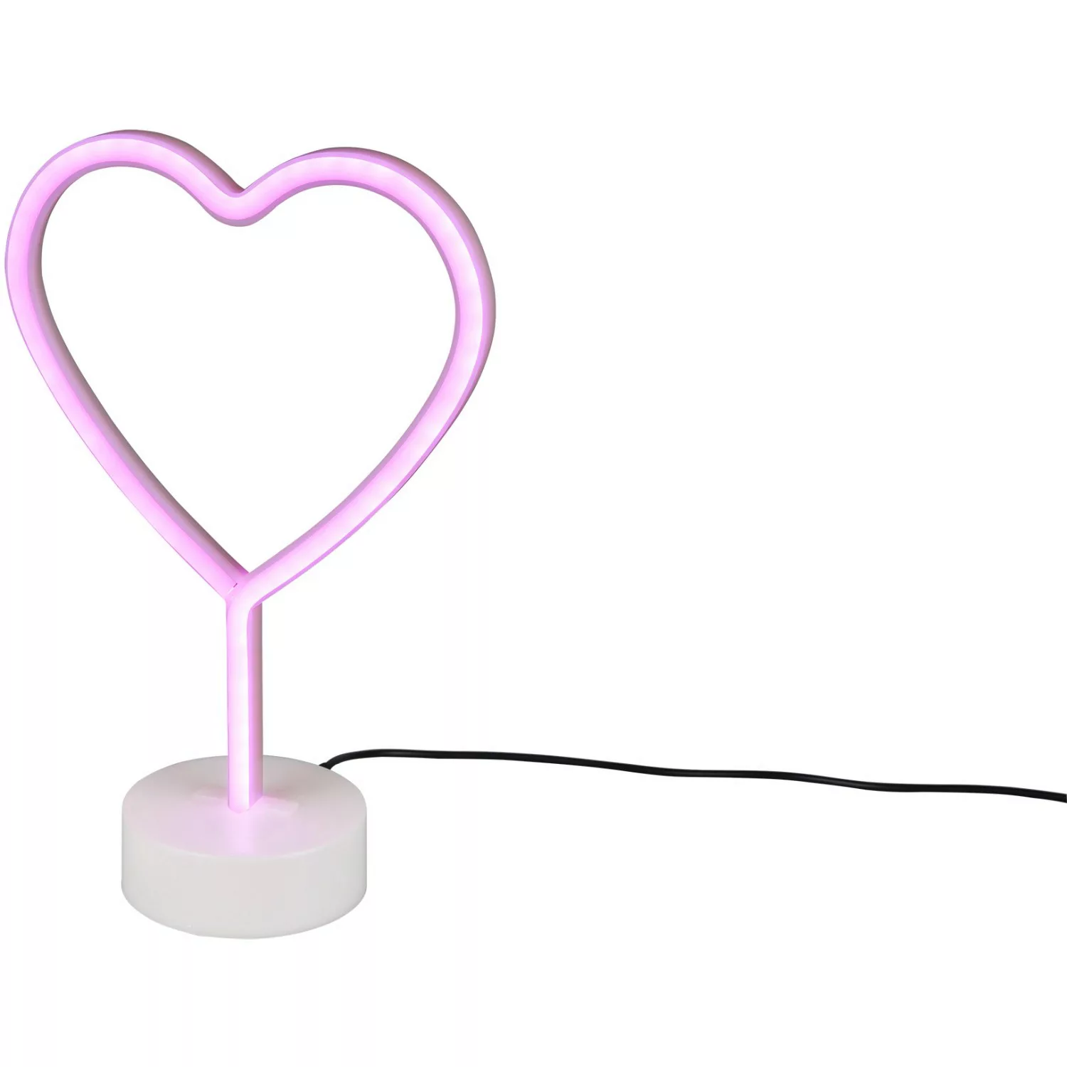 Reality LED Tischleuchte Heart 29,6 cm x 20 cm x 8,5 cm Weiß günstig online kaufen