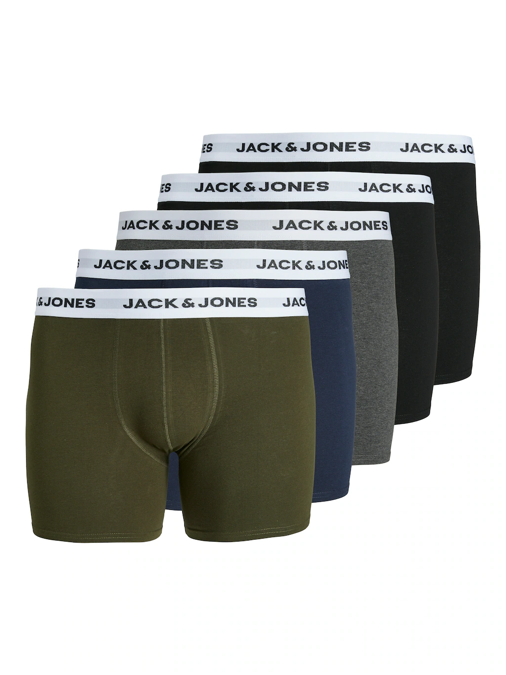 Jack & Jones PlusSize Boxershorts "JACBASIC WHITE WB TRUNKS 5 PACK NOOS PLS günstig online kaufen
