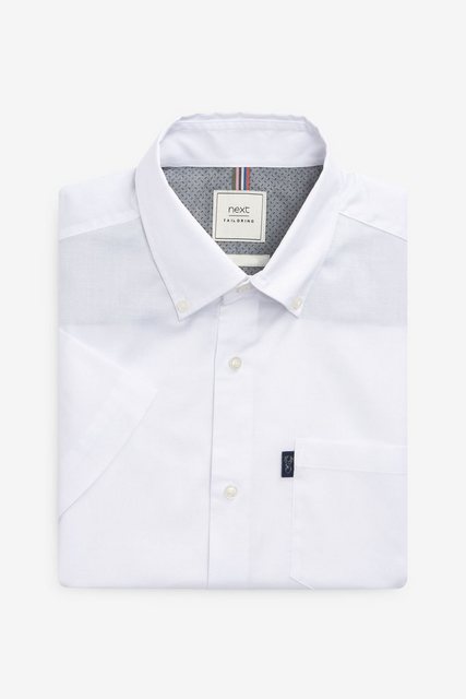 Next Kurzarmhemd Bügelleichtes Slim Fit Button-down-Kurzarmhemd (1-tlg) günstig online kaufen