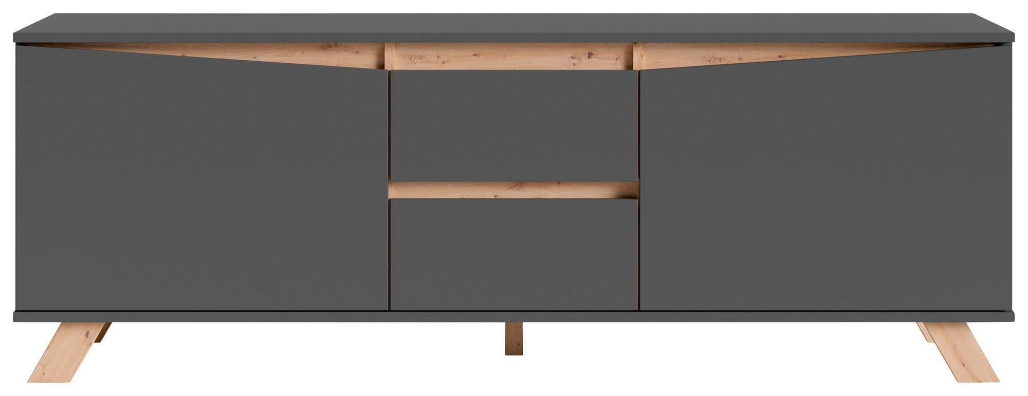 INOSIGN Lowboard "Valentin", 160cm TV Board mit 2 Türen und 2 Schubkästen i günstig online kaufen