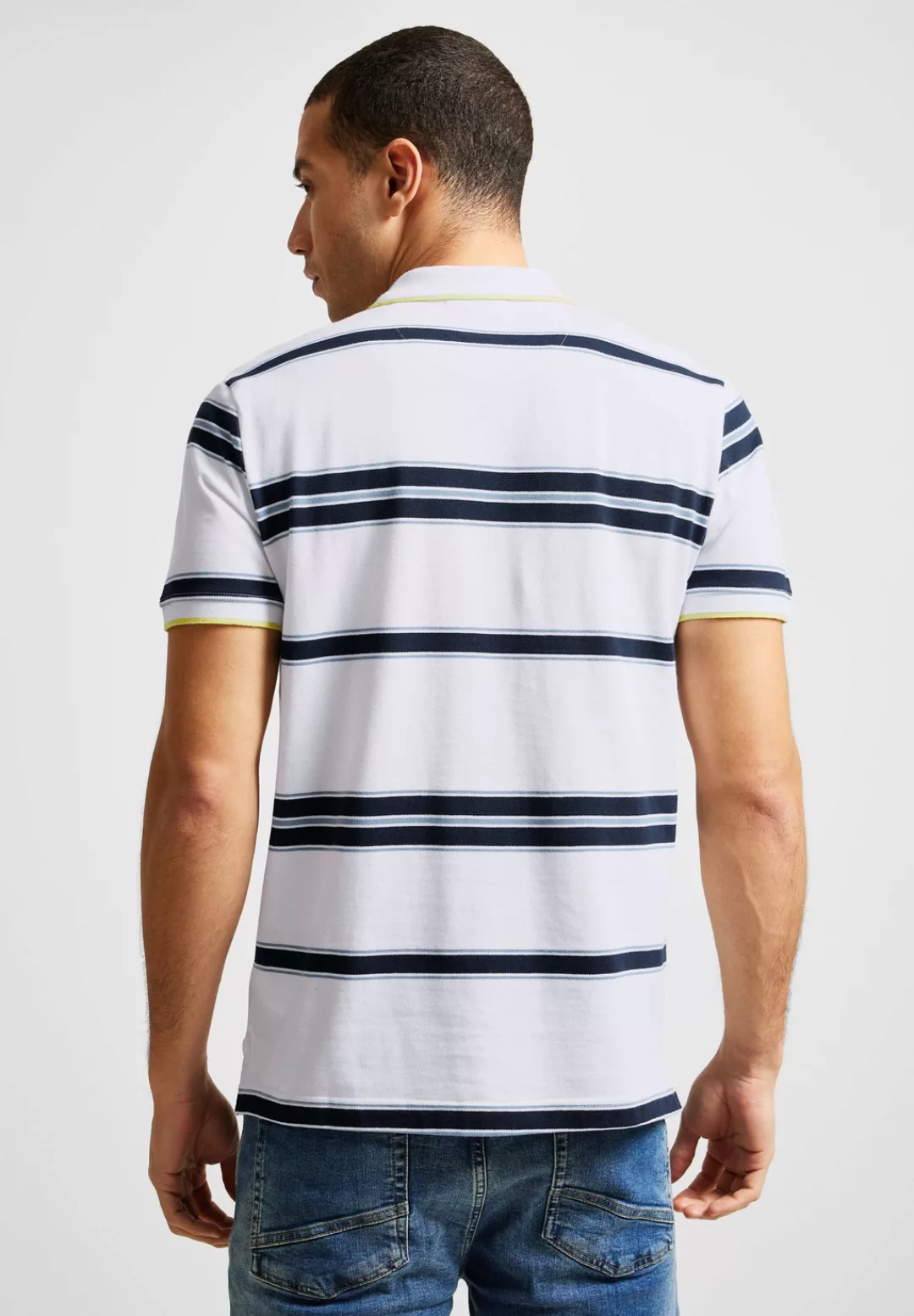 STREET ONE MEN Poloshirt, aus reiner Baumwolle günstig online kaufen