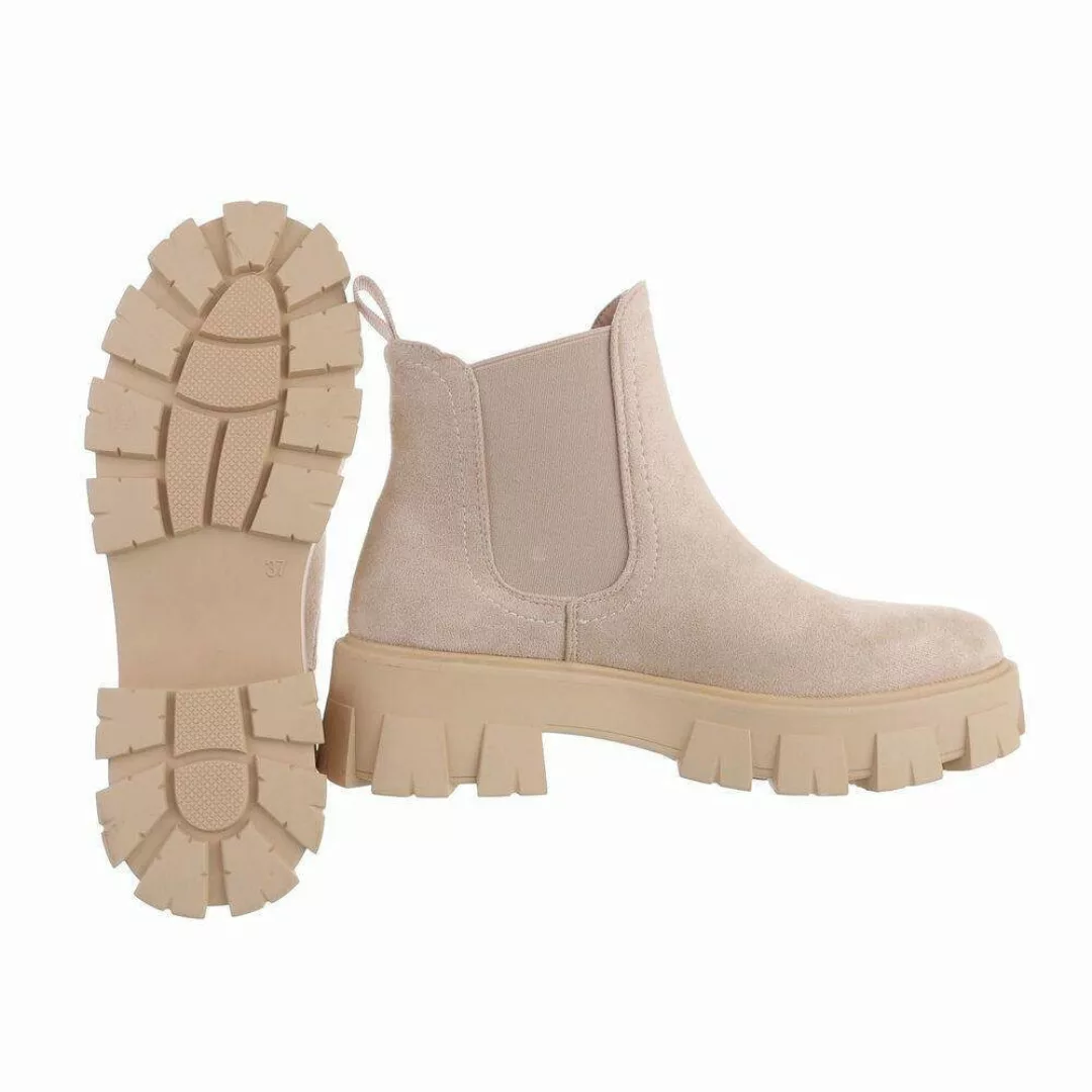 Ital-Design Damen Chelsea Freizeit Plateaustiefelette (76772016) günstig online kaufen