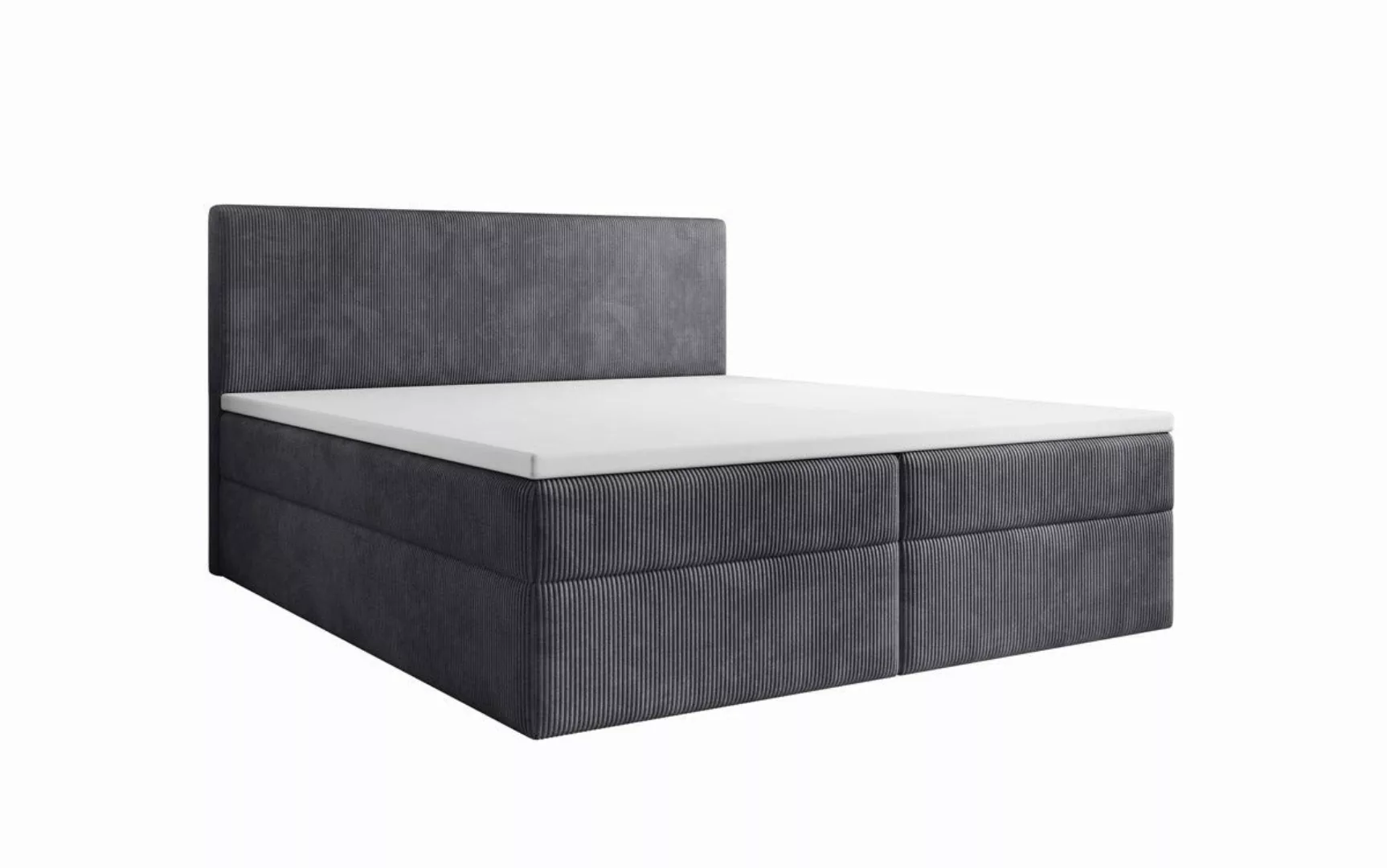 Luxusbetten24 Boxspringbett Soft in Cord, mit günstig online kaufen