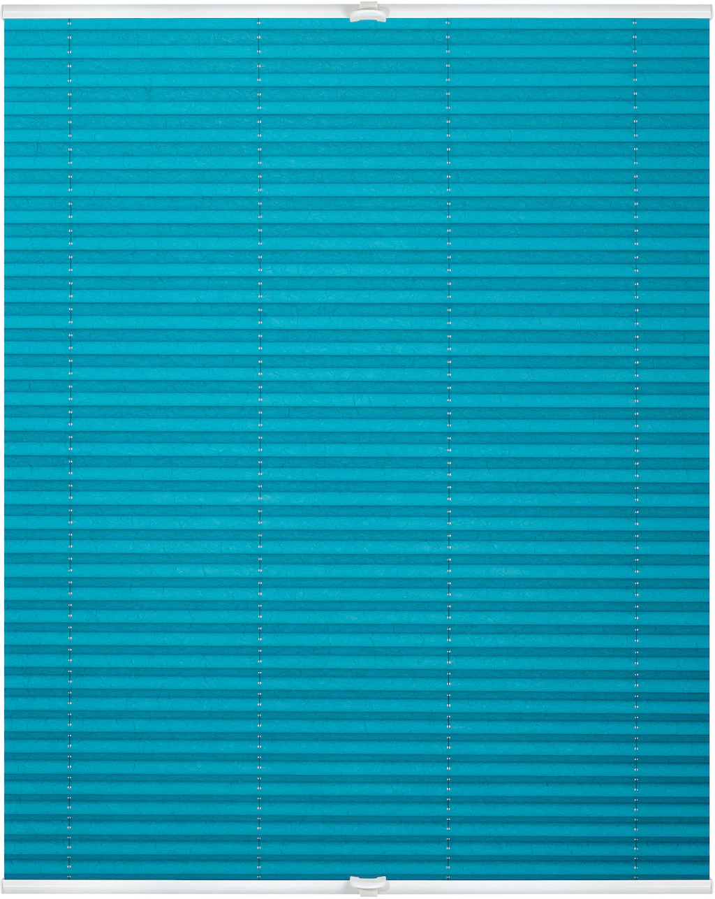 Spannplissee blau B/L: ca. 60x130 cm günstig online kaufen