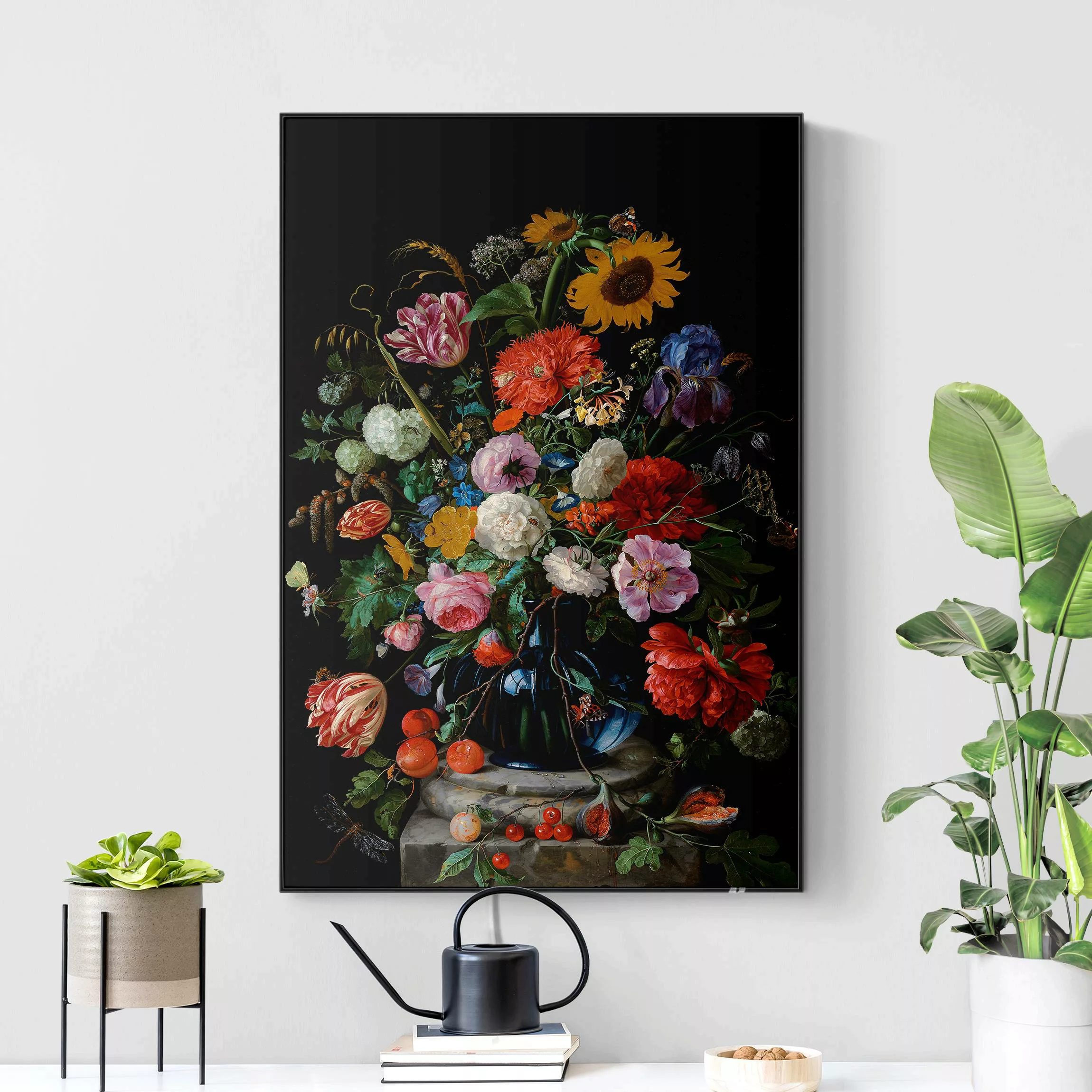 LED-Wechselbild Jan Davidsz de Heem - Glasvase mit Blumen günstig online kaufen