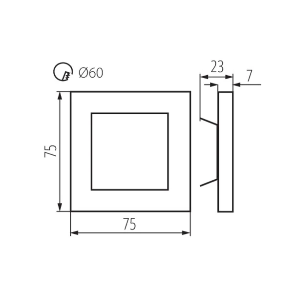 LED Wandeinbauleuchte Apus 6500K 15lm günstig online kaufen