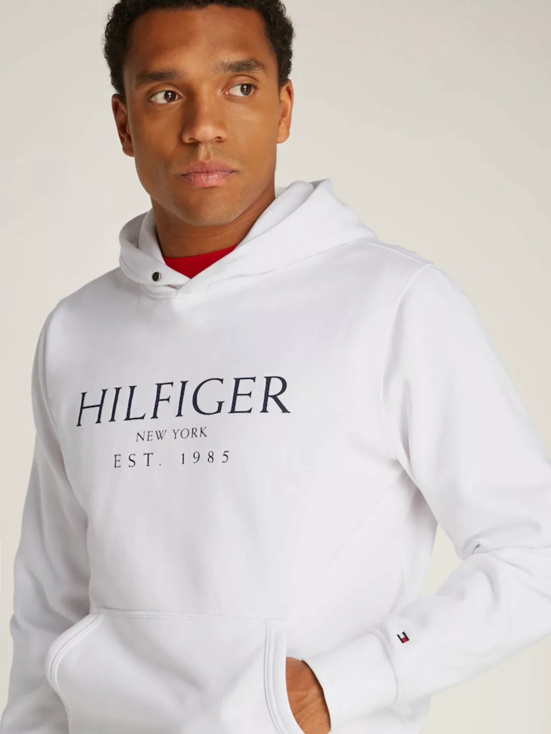 Tommy Hilfiger Hoodie BIG HILFIGER HOODY mit kontrastfarbenen Print günstig online kaufen