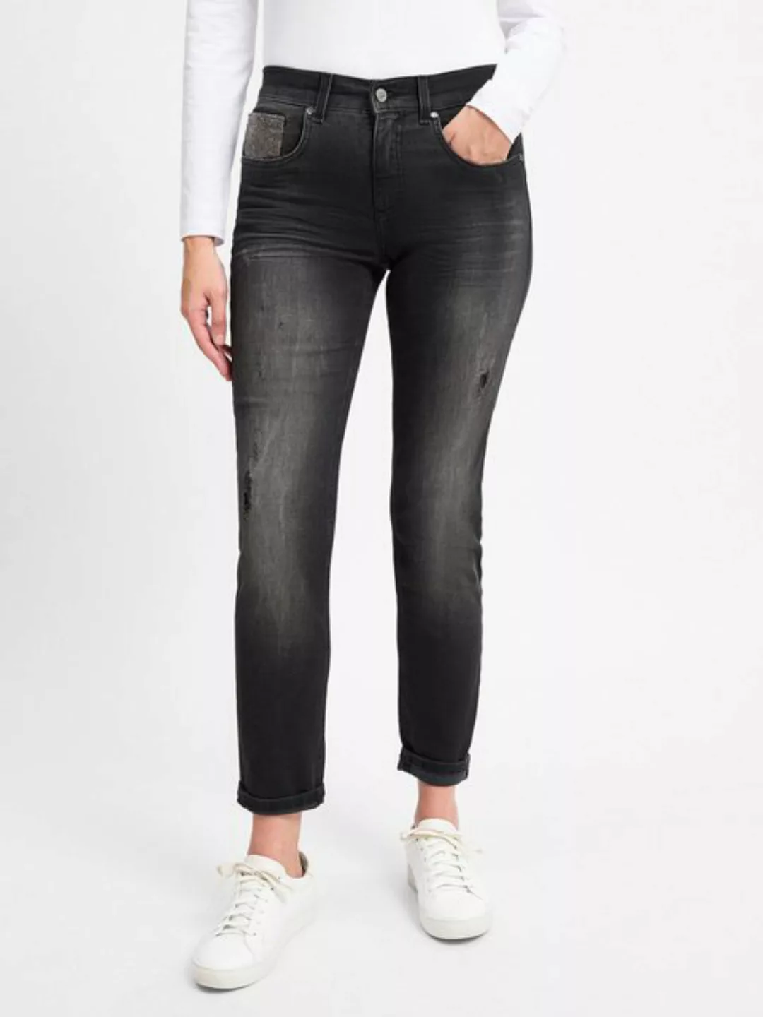 ANGELS 5-Pocket-Jeans "LIZ BELT", mit Gürtel günstig online kaufen