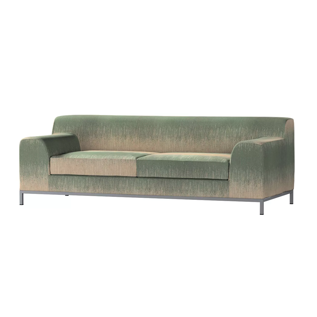 Bezug für Kramfors 3-Sitzer Sofa, grün-beige, Sofahusse, Kramfors 3-Sitzer, günstig online kaufen