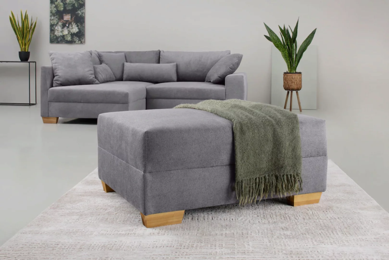 Home affaire Hocker "DuraSpring", Mit DuraSpring-Taschenfederkern, bis 140 günstig online kaufen