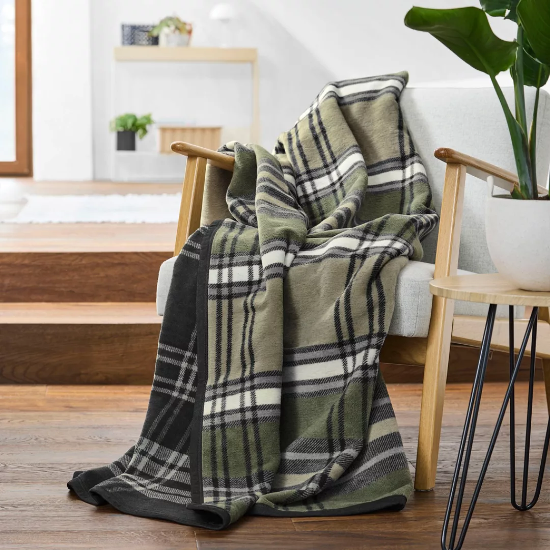IBENA Wohndecke »Jacquard Decke Molde«, im Karo-Design günstig online kaufen