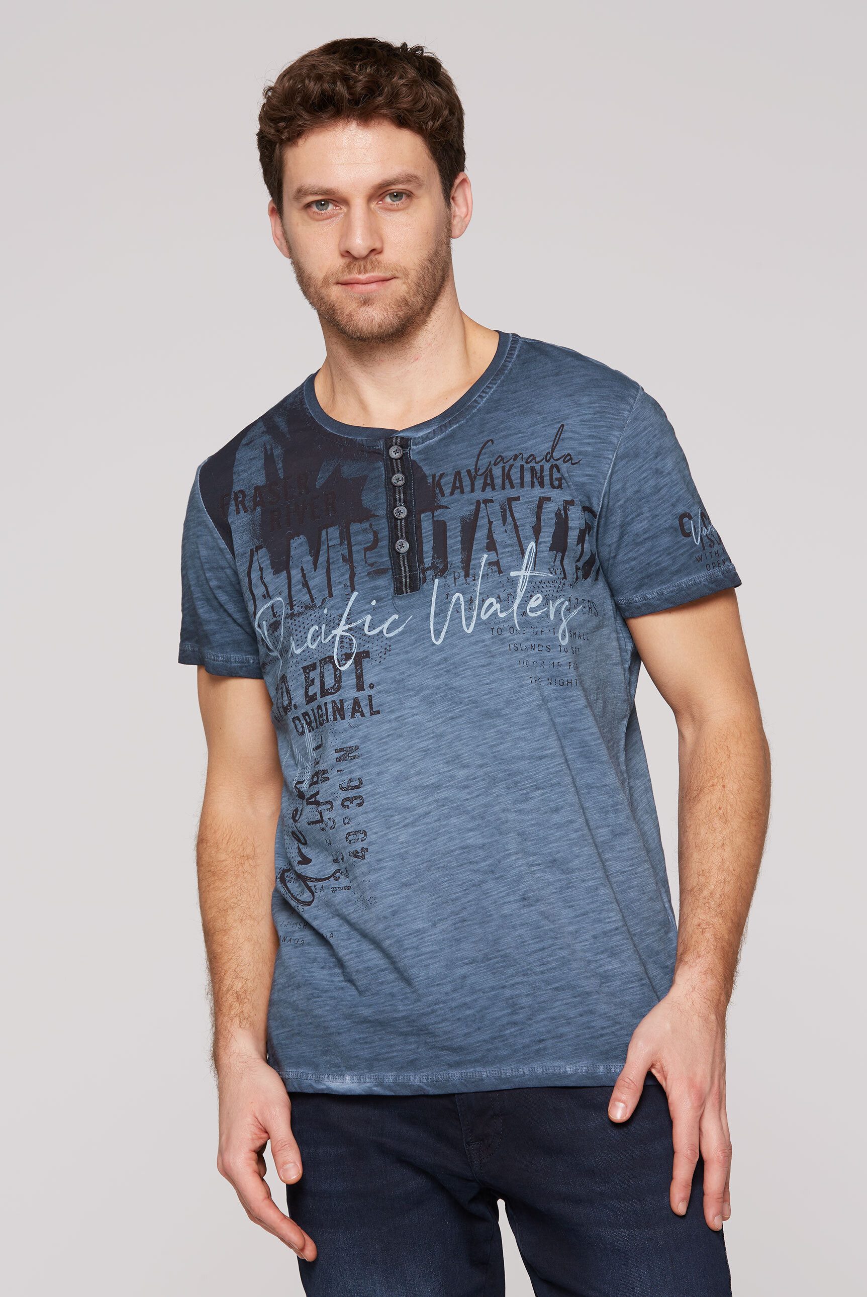 CAMP DAVID Rundhalsshirt, aus Baumwolle günstig online kaufen