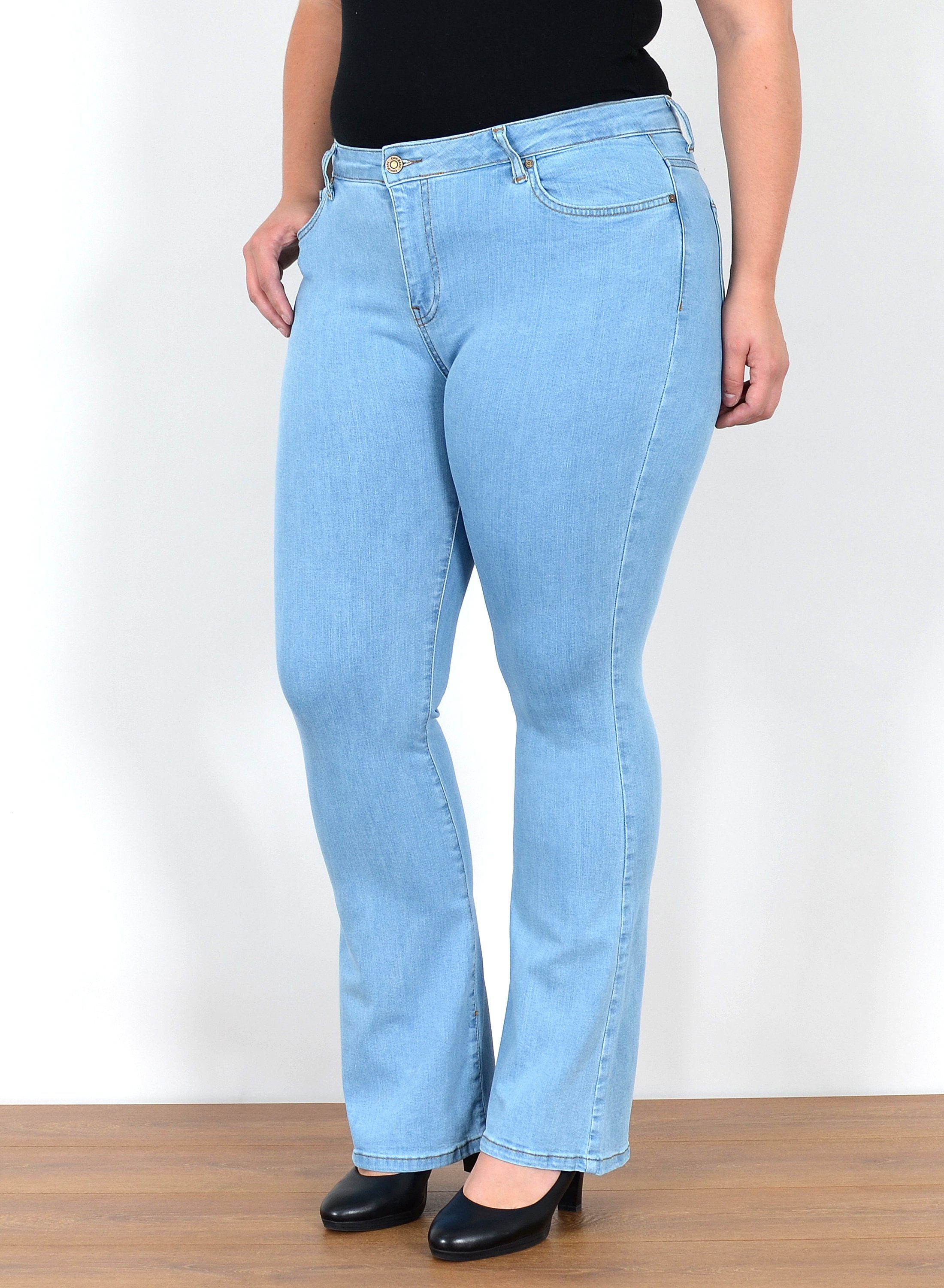 ESRA Bootcut-Jeans Bootcut Jeans Damen High günstig online kaufen