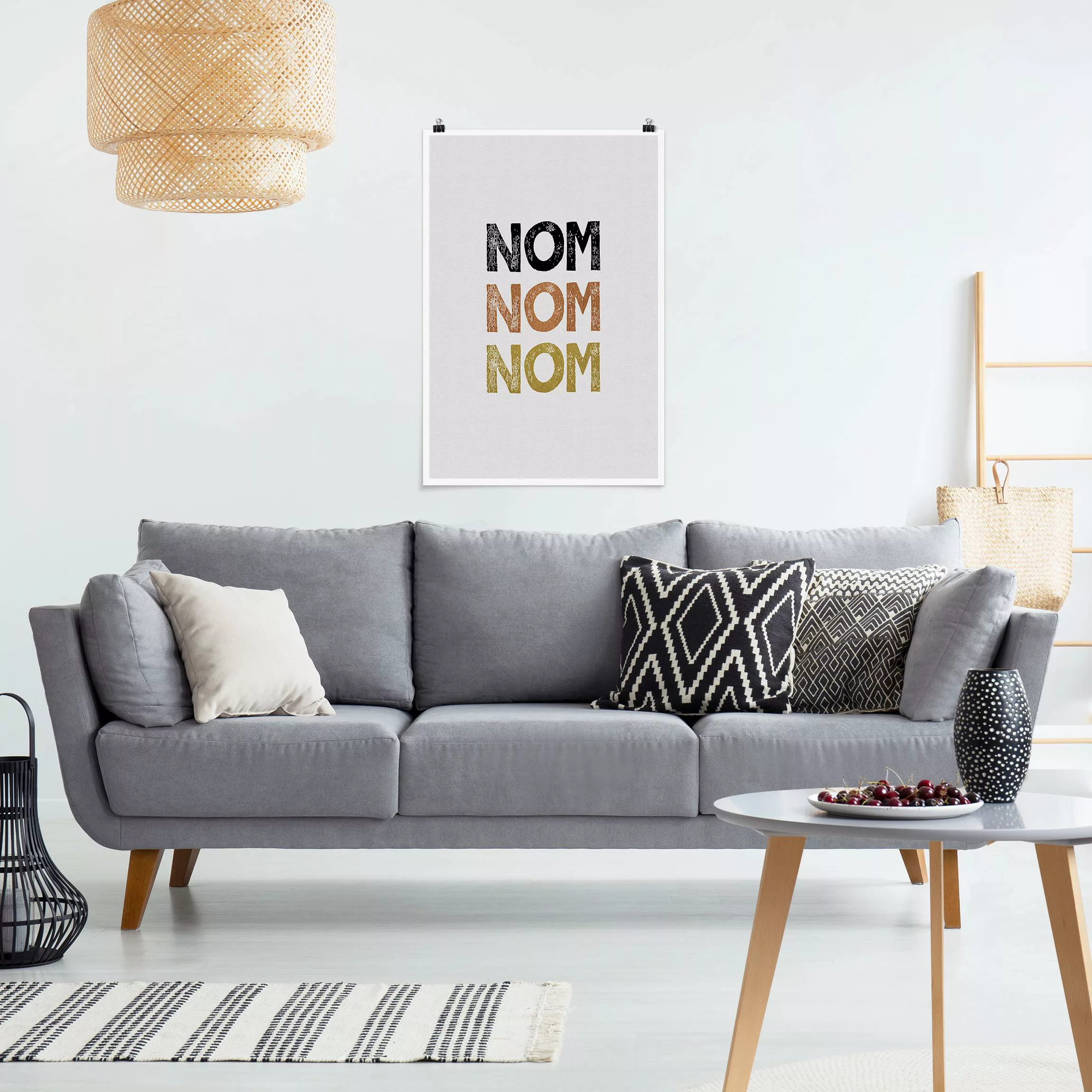 Poster Nom Küchen Zitat günstig online kaufen