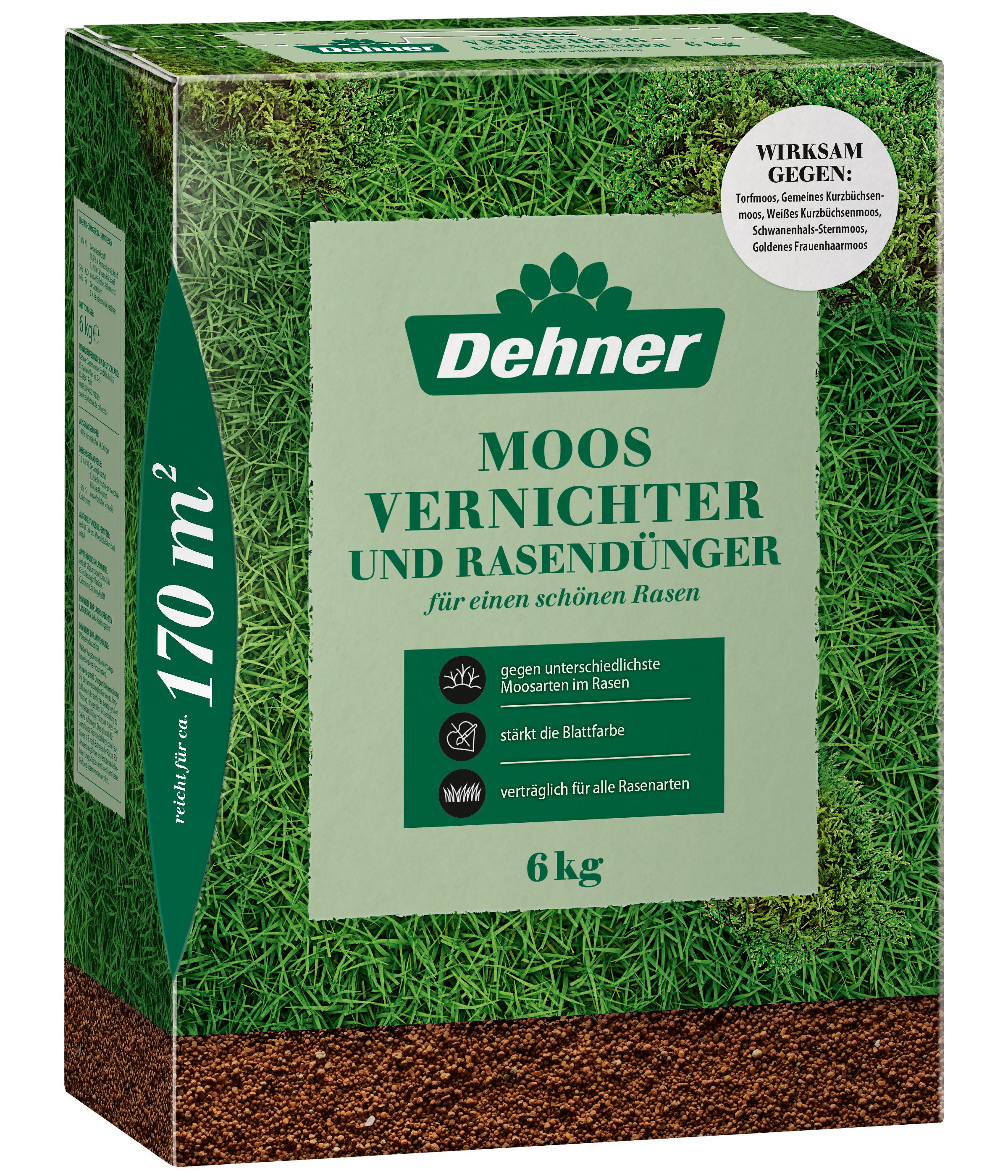 Dehner Rasendünger Moosvernichter und Rasendünger, 6 günstig online kaufen