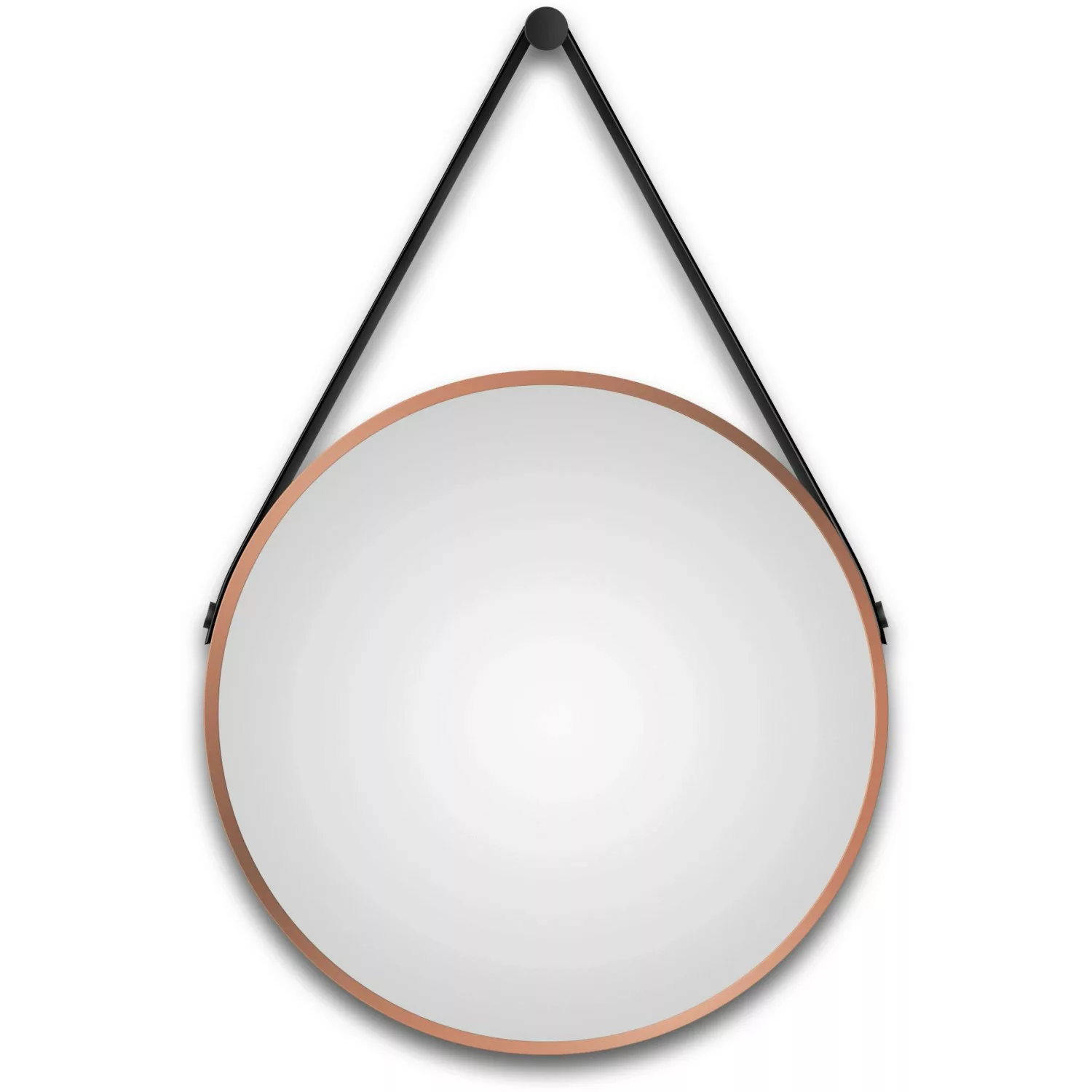 Talos Wandspiegel, dekorativer runder Spiegel mit Aluminiumrahmen, Ø 50 cm günstig online kaufen