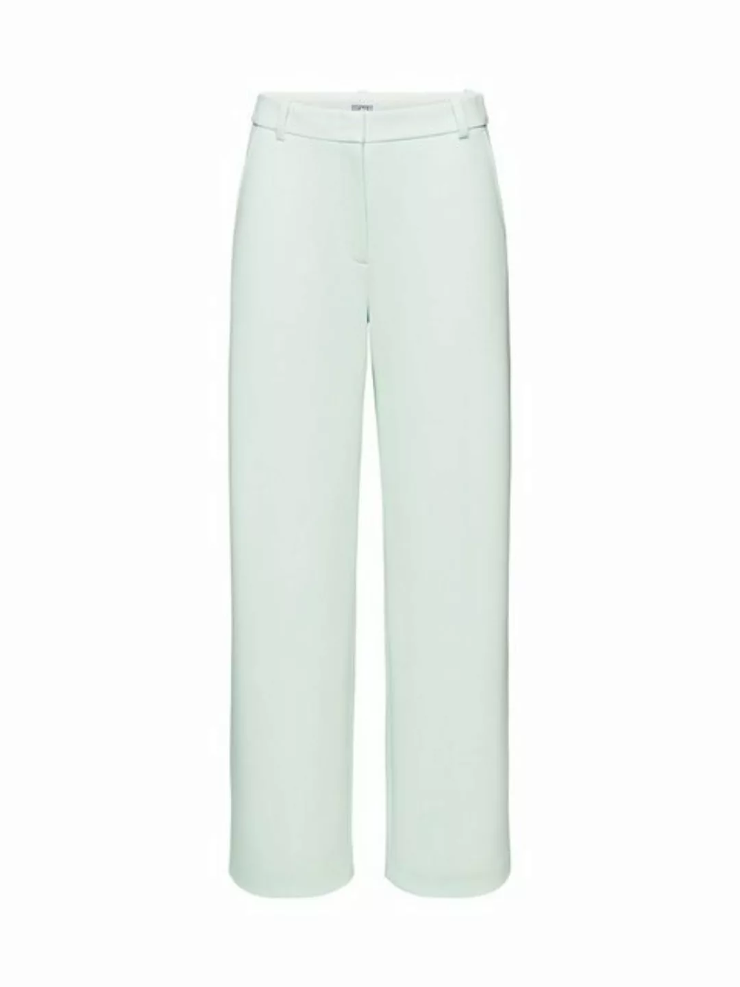 Esprit Anzughose Hose aus Ponte-Twill mit weitem Bein günstig online kaufen