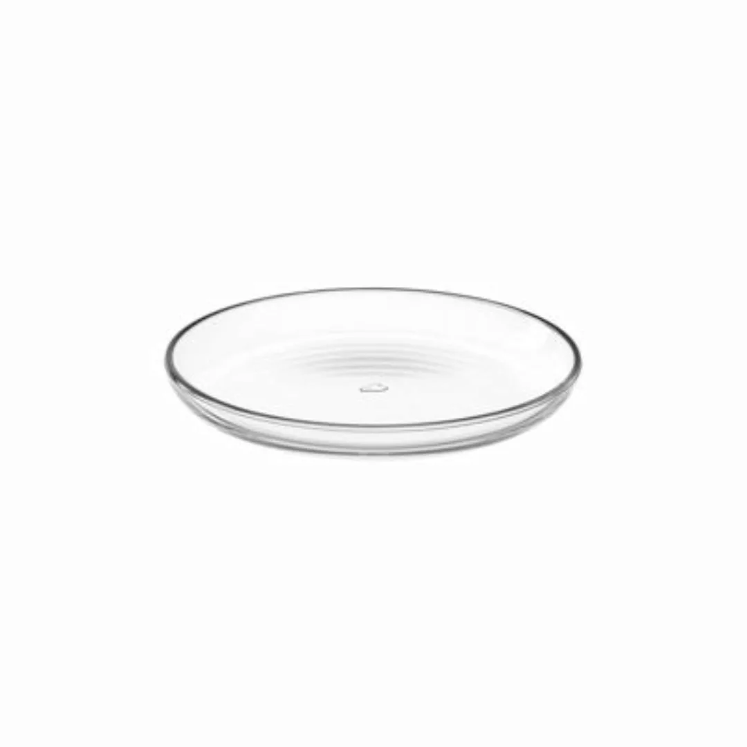 LEONARDO CUCINA Teller aus Glas Platte ø 18 cm Speiseteller transparent günstig online kaufen