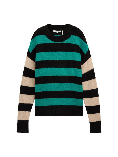 TOM TAILOR Strickpullover stripe patch pullove günstig online kaufen