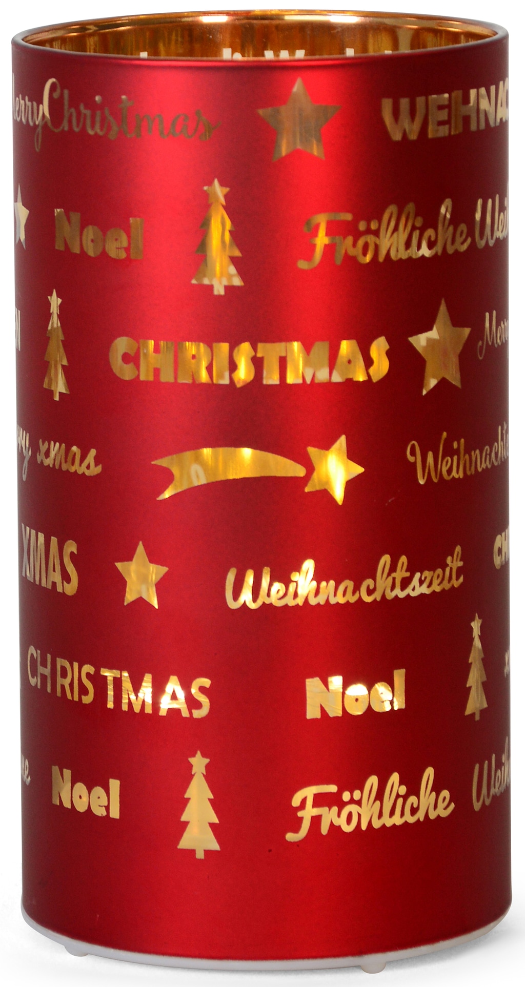RIFFELMACHER & WEINBERGER LED-Leuchte "LED Windlicht, Fröhliche Weihnachten günstig online kaufen