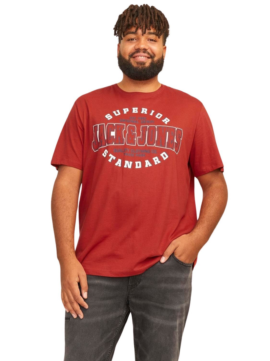 Jack & Jones Plus Print-Shirt (2er-Pack) günstig online kaufen