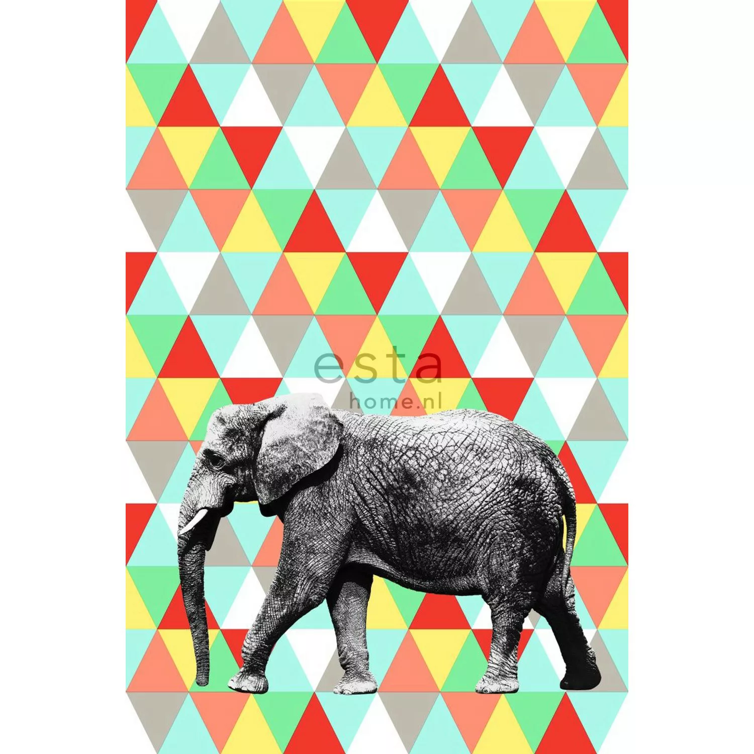 ESTAhome Fototapete Elefant Multicolor 200 x 279 cm 158707 günstig online kaufen